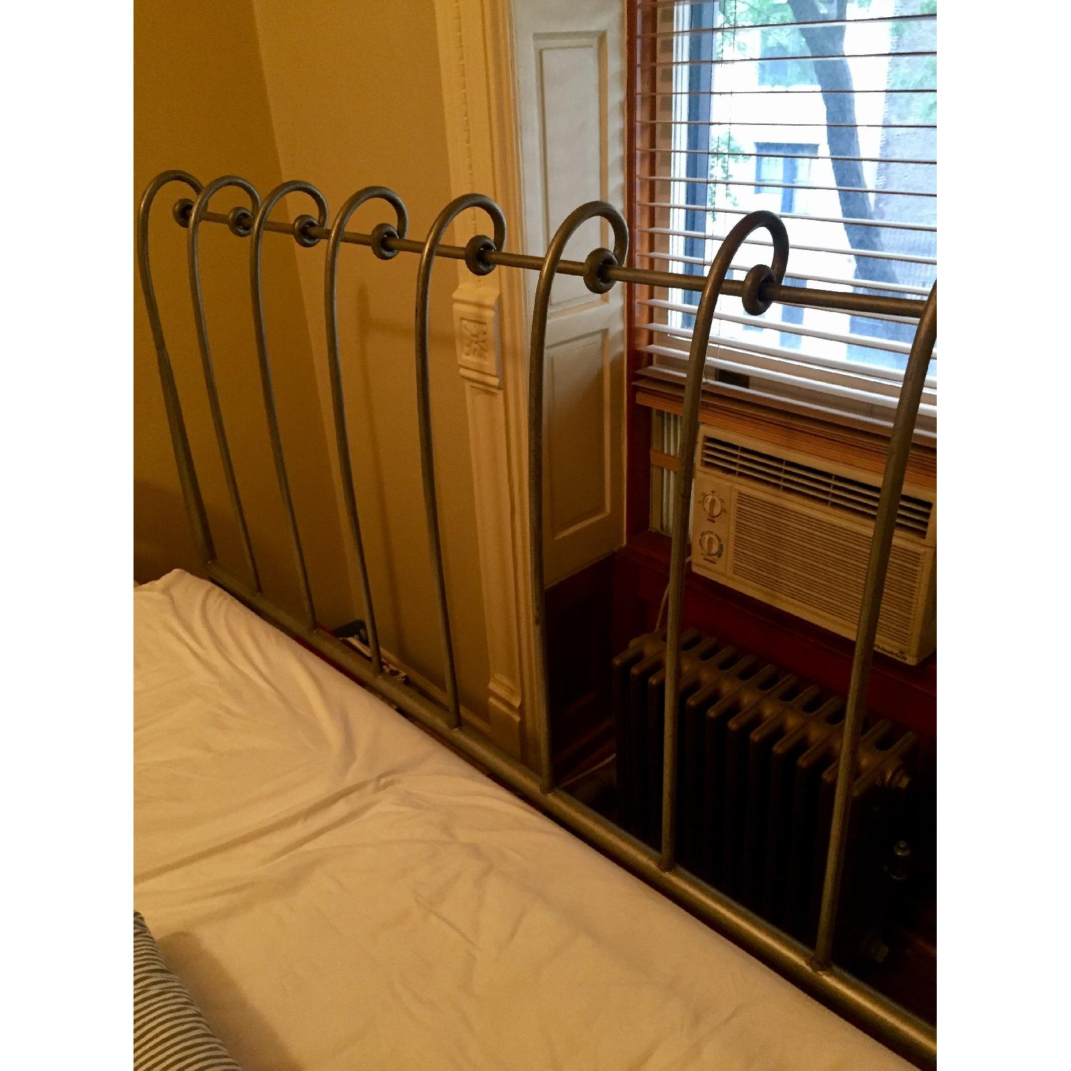 Pier 1 Imports Queen Metal Sleigh Bed - image-2