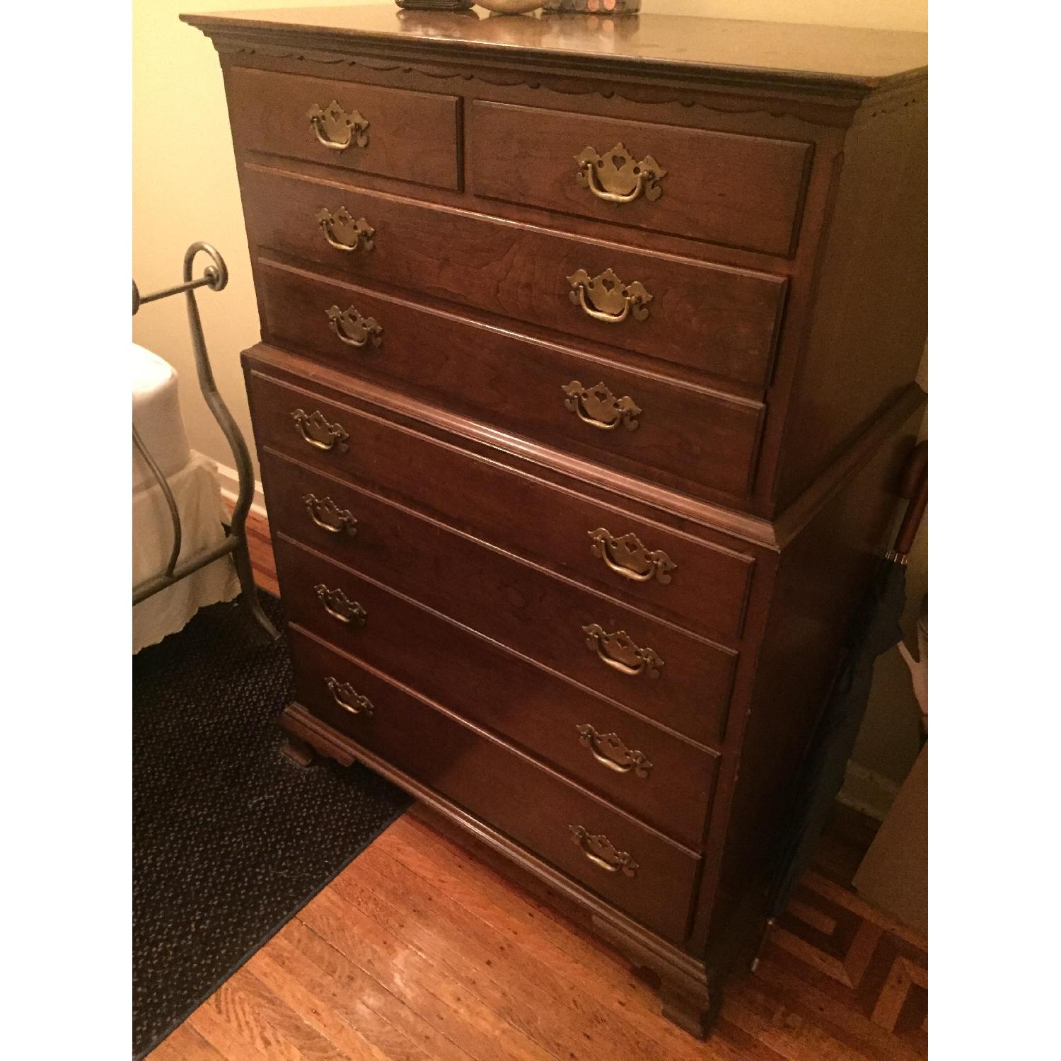 Antique Tall Boy Dresser - image-3
