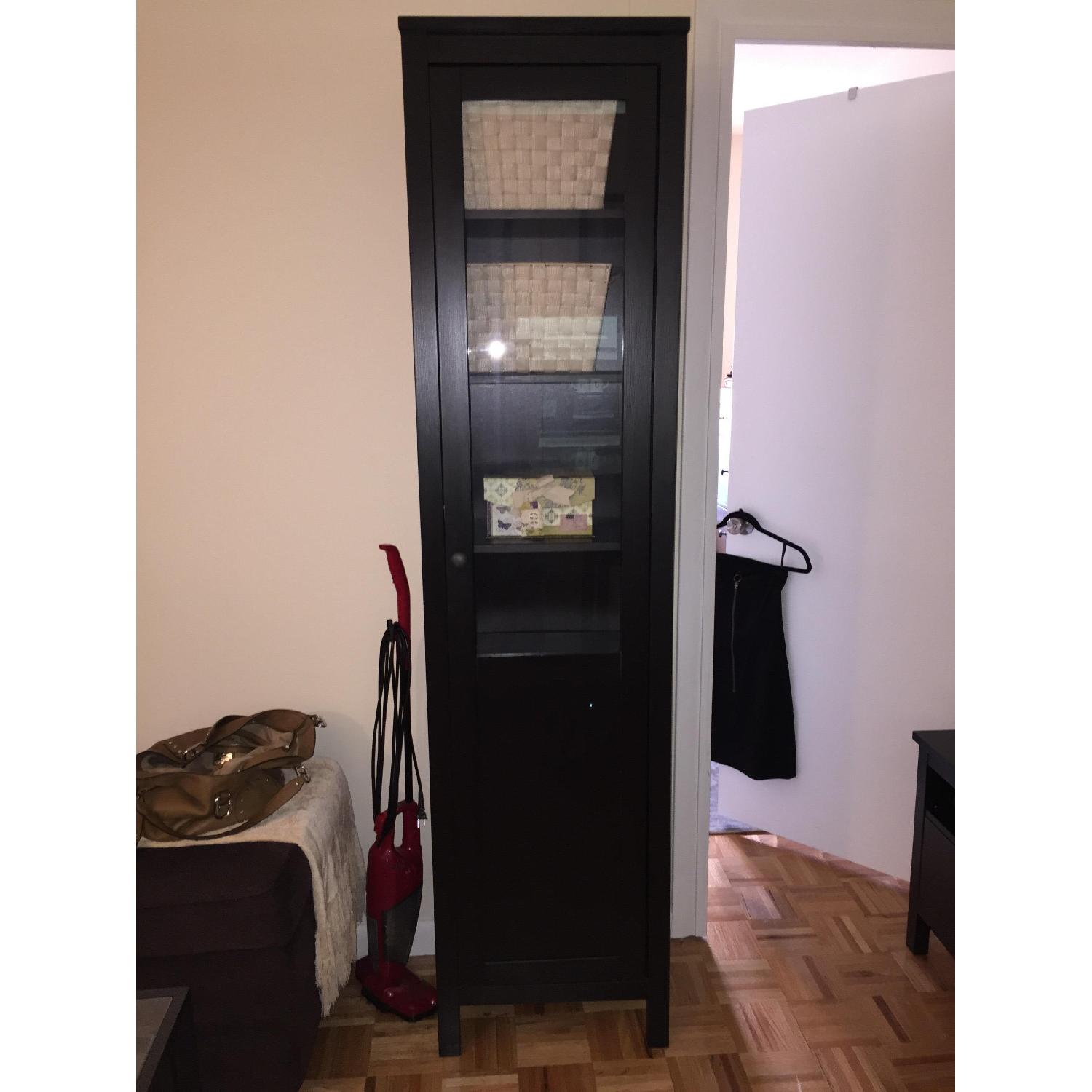 Ikea Hemnes Cabinet with Panel/Glass Door - image-1