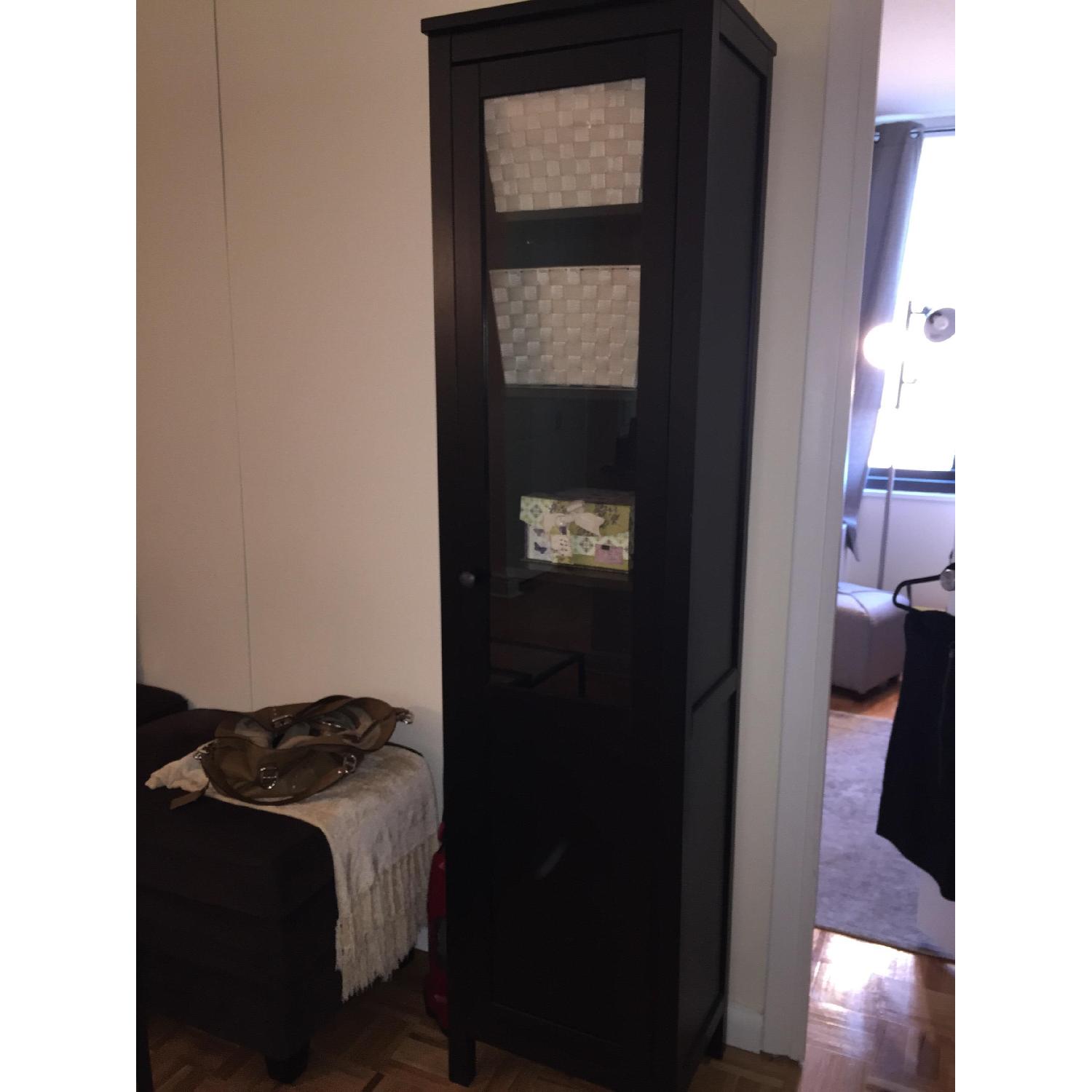 Ikea Hemnes Cabinet with Panel/Glass Door - image-2