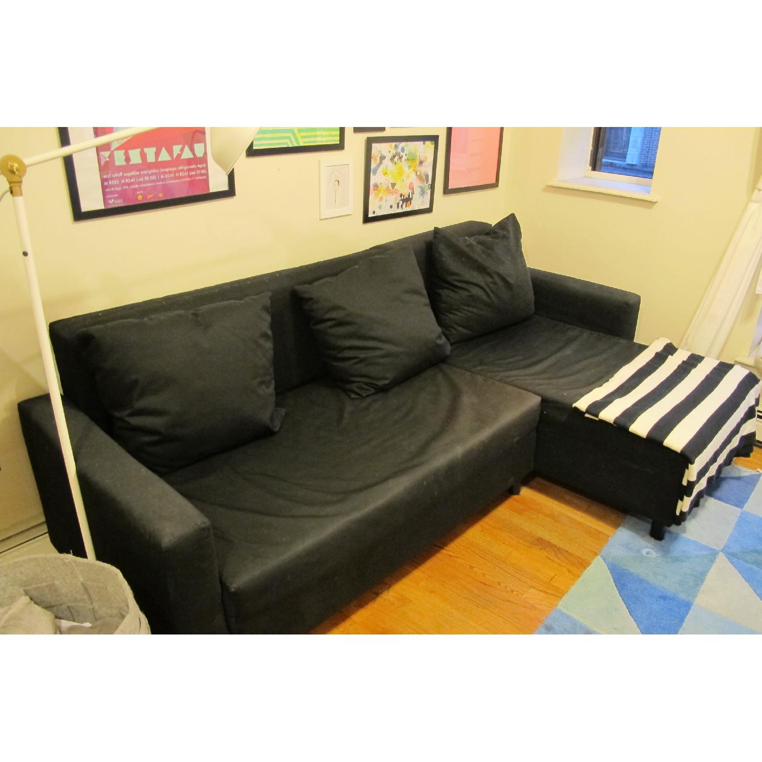 Ikea L Shaped Sleeper Sofa with Storage AptDeco