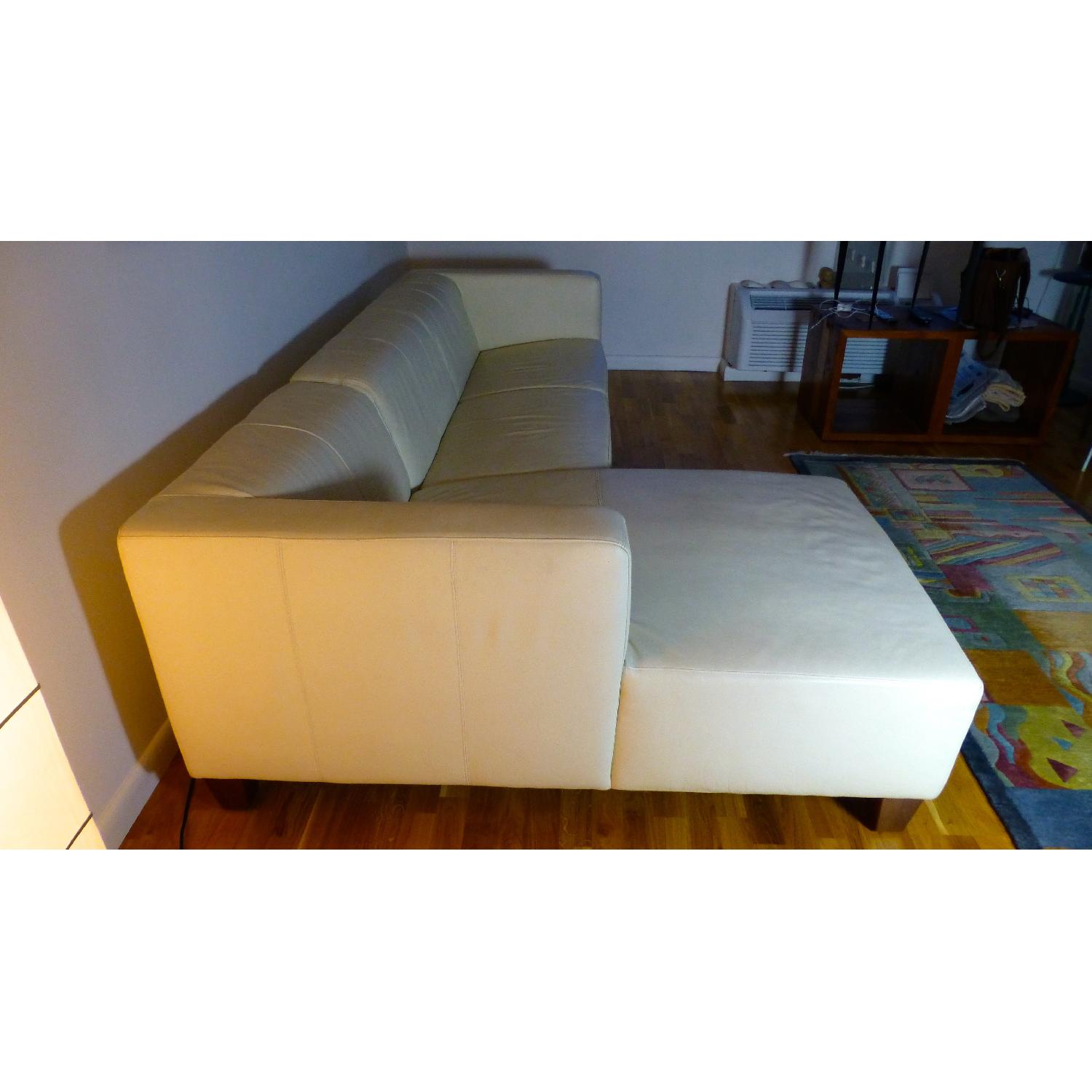 Koinor Leather Sectional Sofa in Ivory - image-2