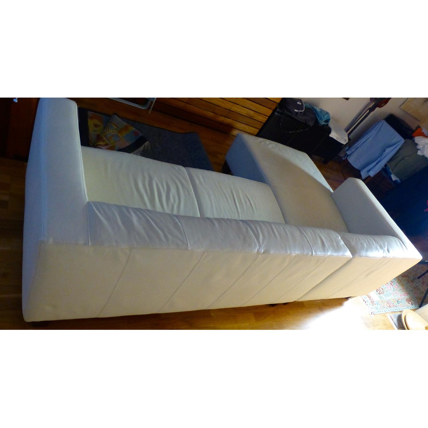 Koinor Leather Sectional Sofa in Ivory - image-4