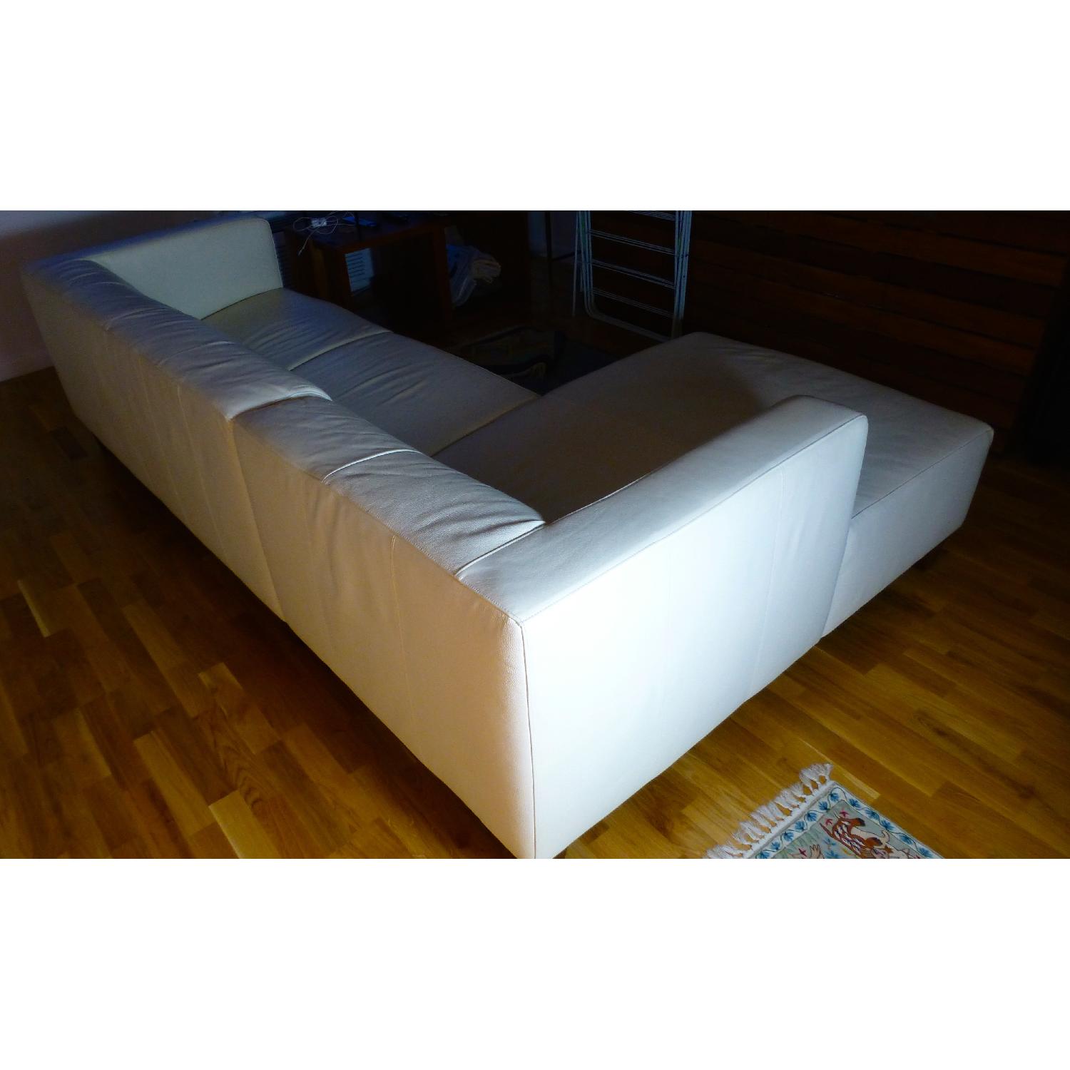 Koinor Leather Sectional Sofa in Ivory - image-7