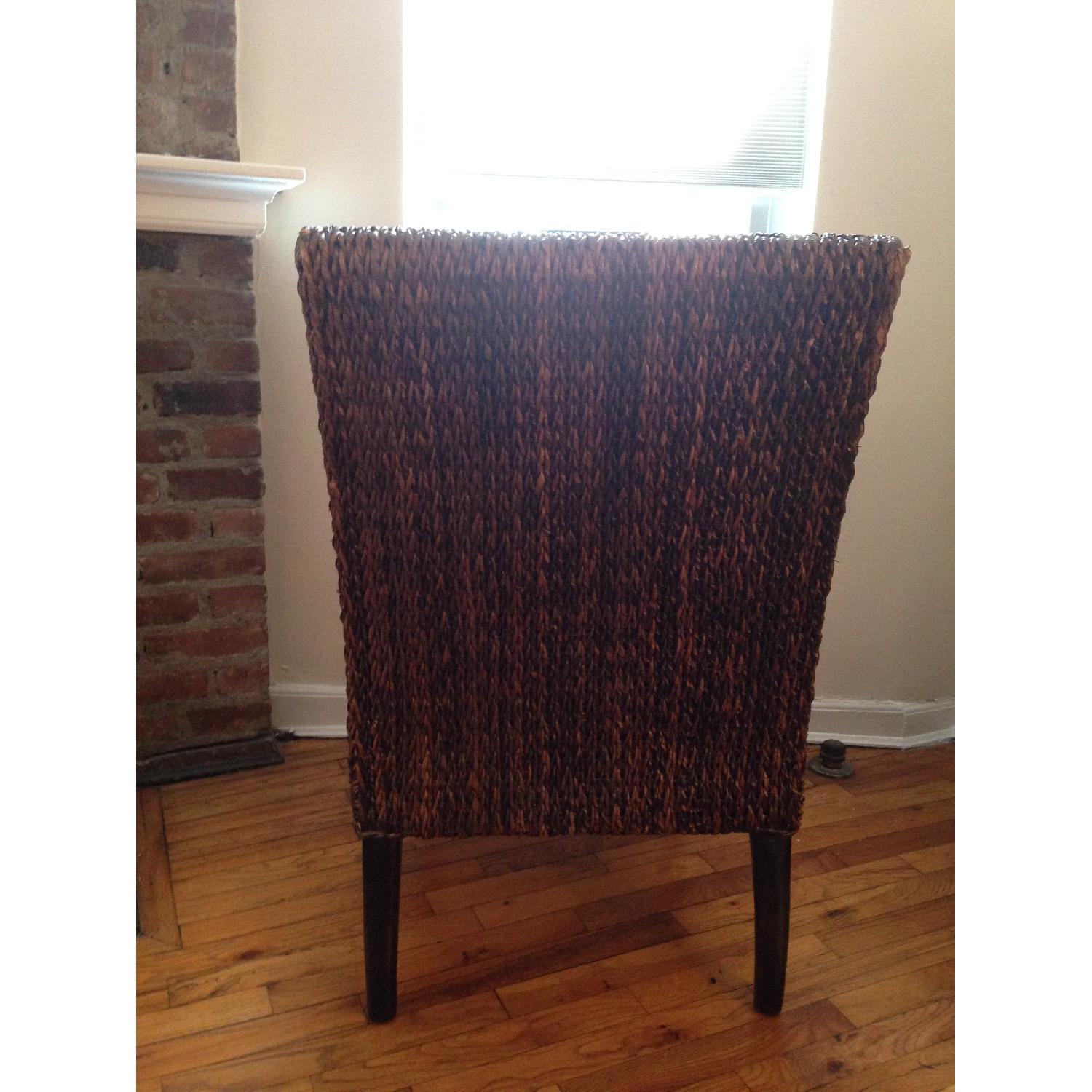 Crate & Barrel Wicker Chair - image-5