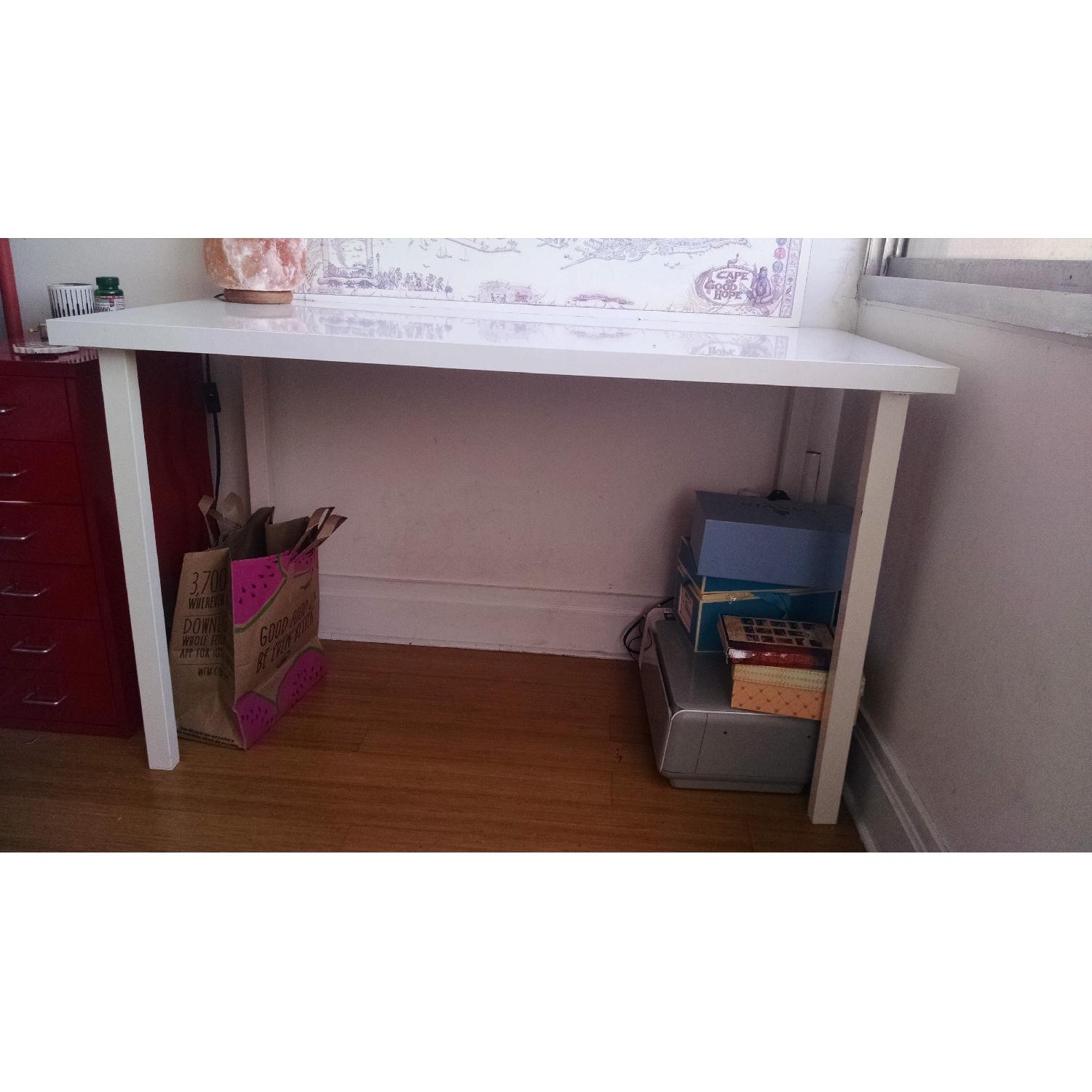 Ikea White Desk & White Chair - image-3