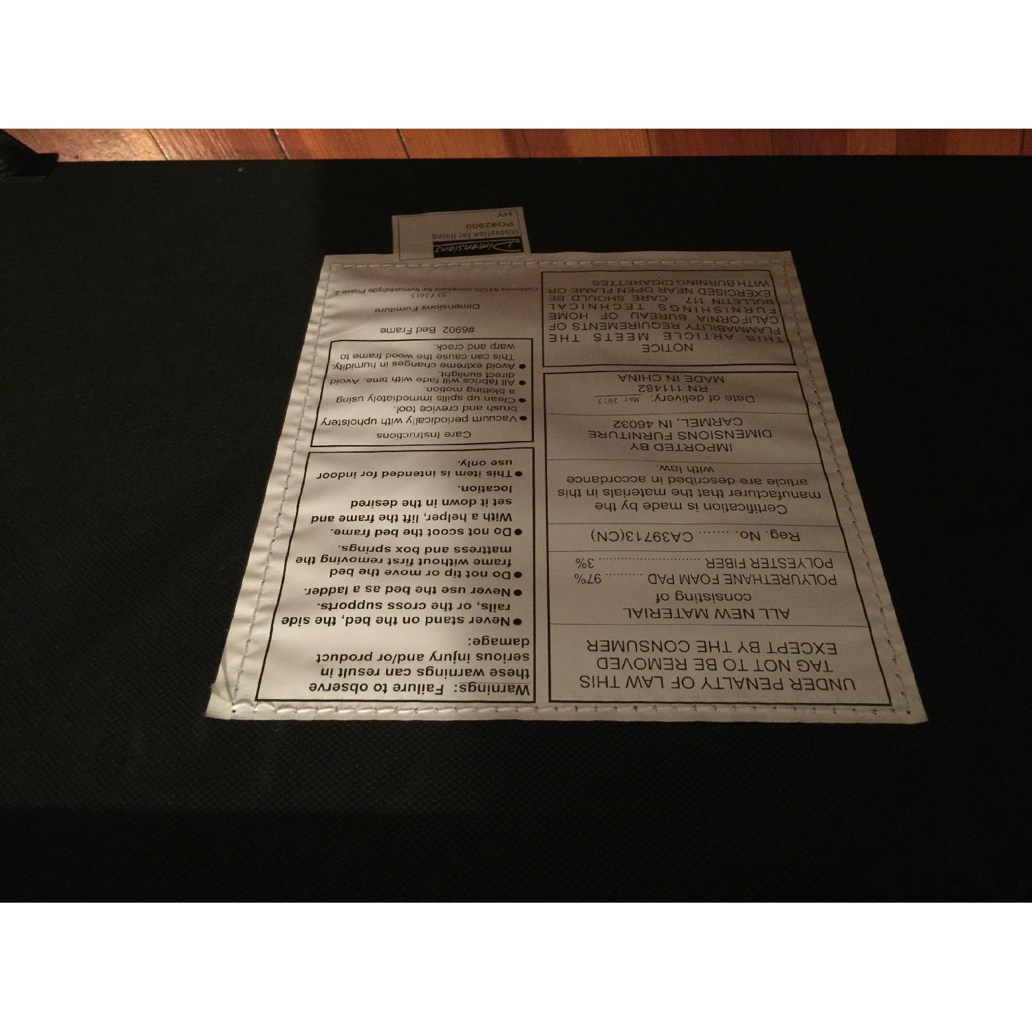 Overstock Jillian Gray Upholstered Queen Bed - image-8