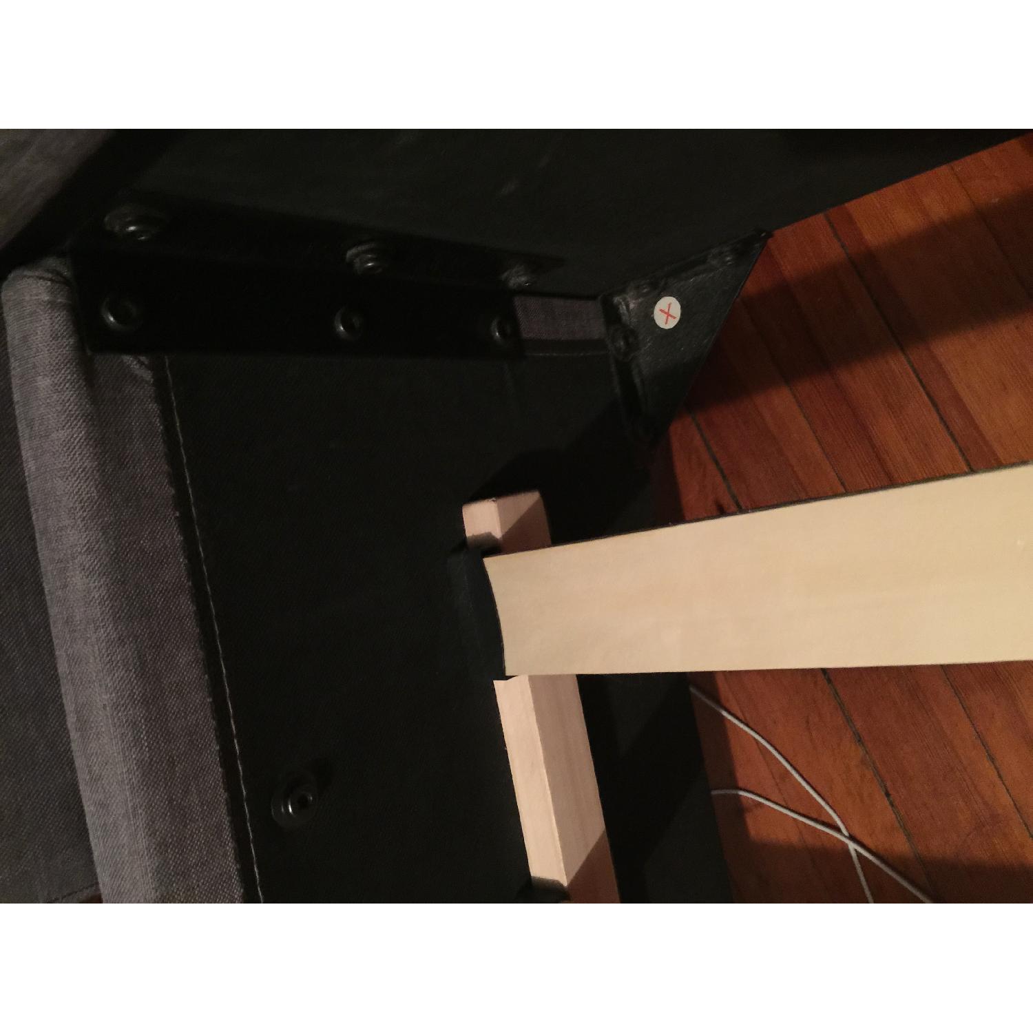 Overstock Jillian Gray Upholstered Queen Bed - image-9