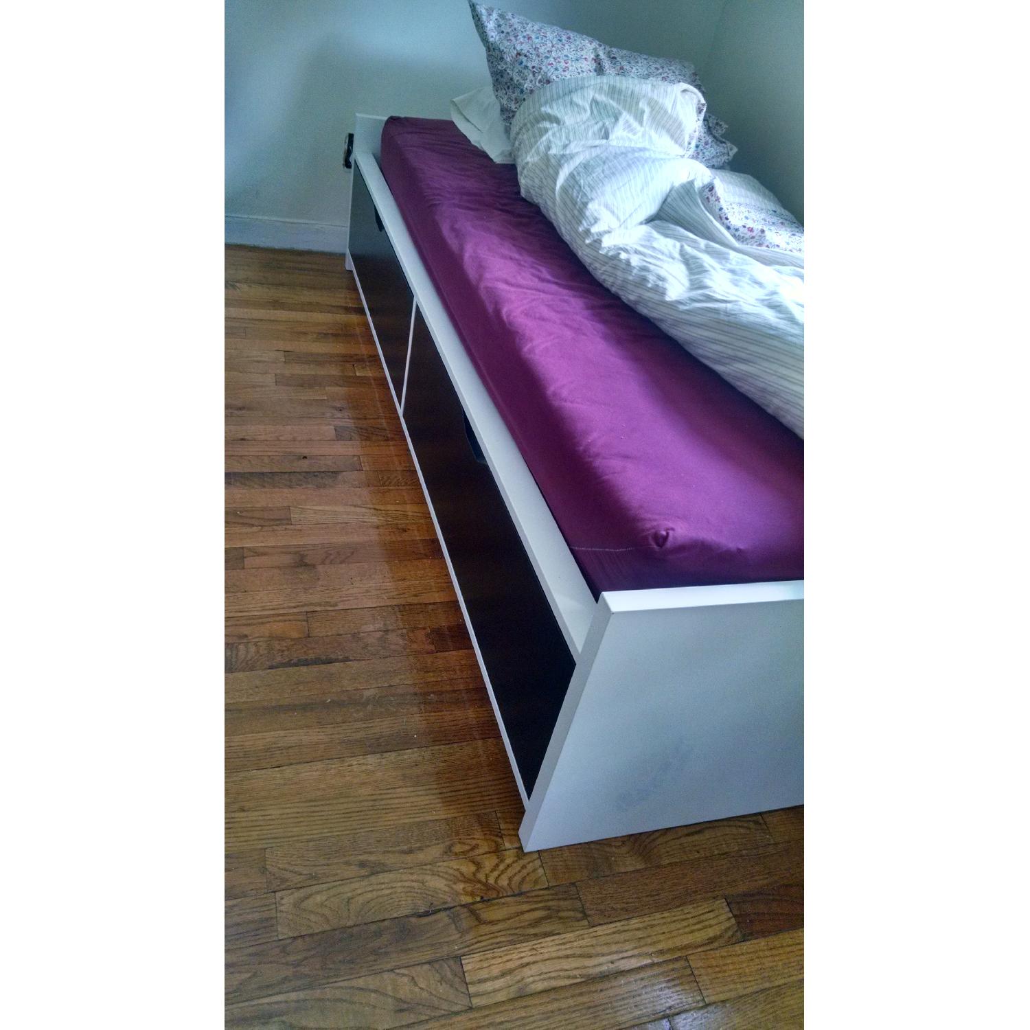 Ikea Flaxa Twin Size Bed w/ Storage - image-2