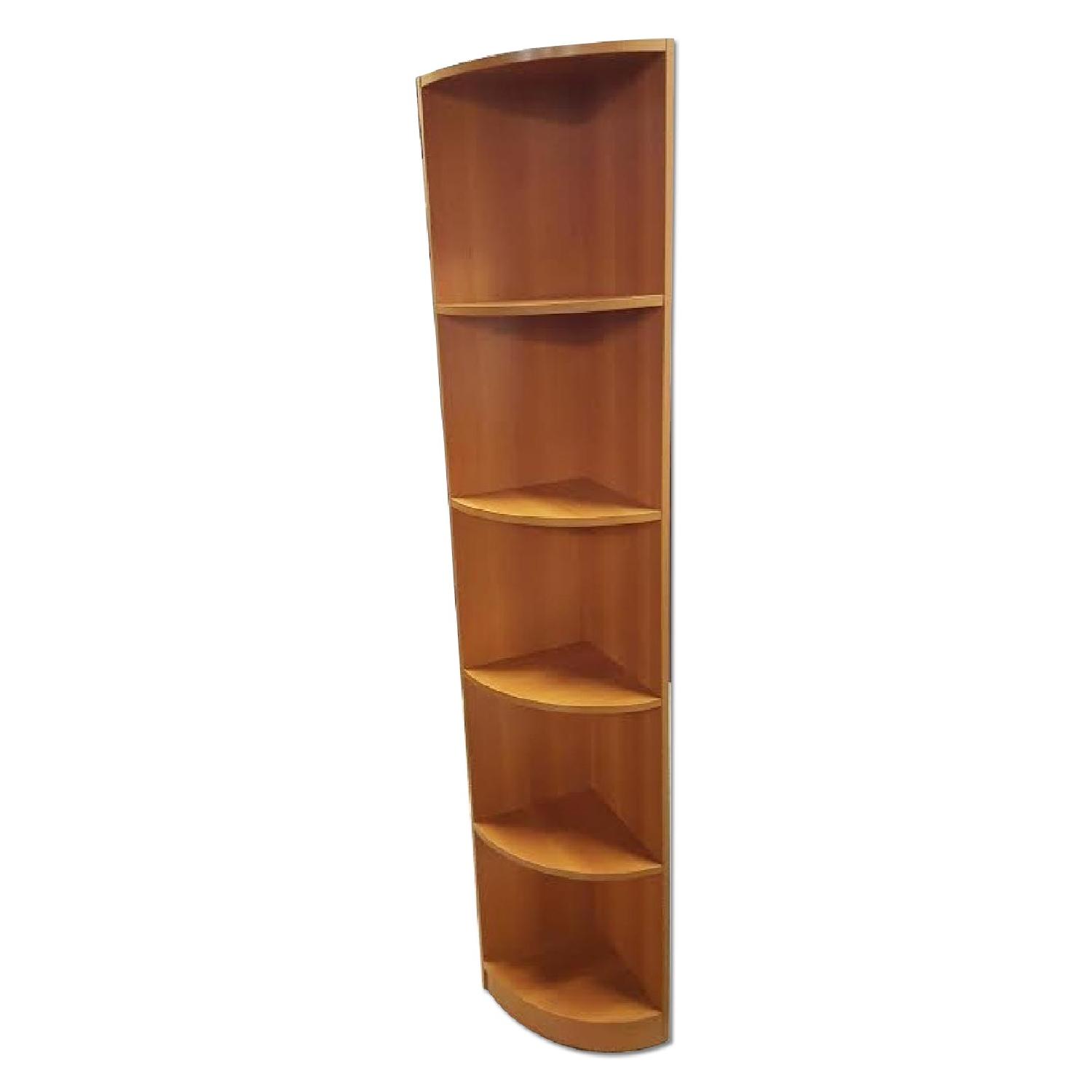 Artek Express Light Cherry Corner Bookcase AptDeco