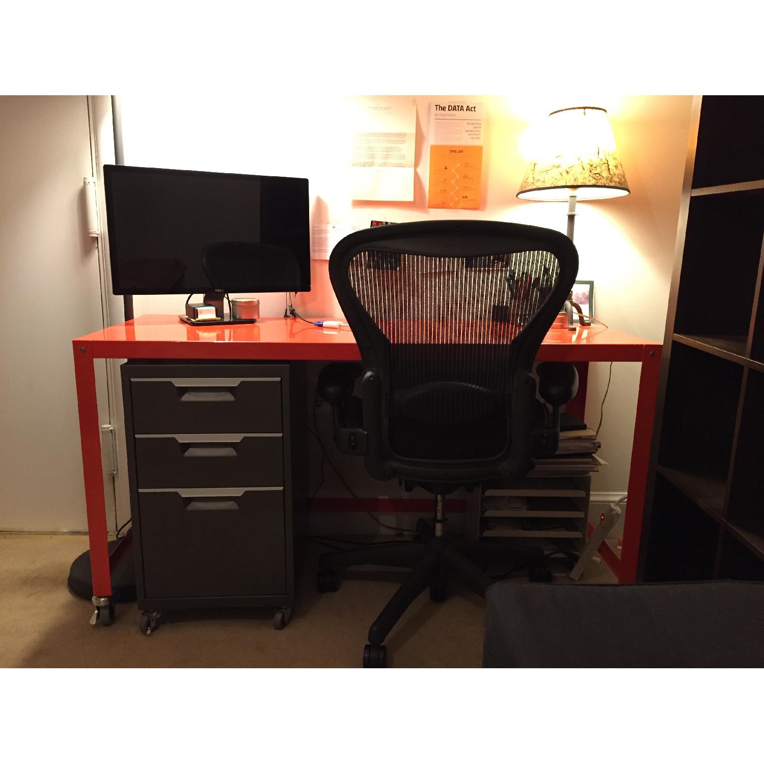 CB2 Go-Cart Rolling Console Table - image-1