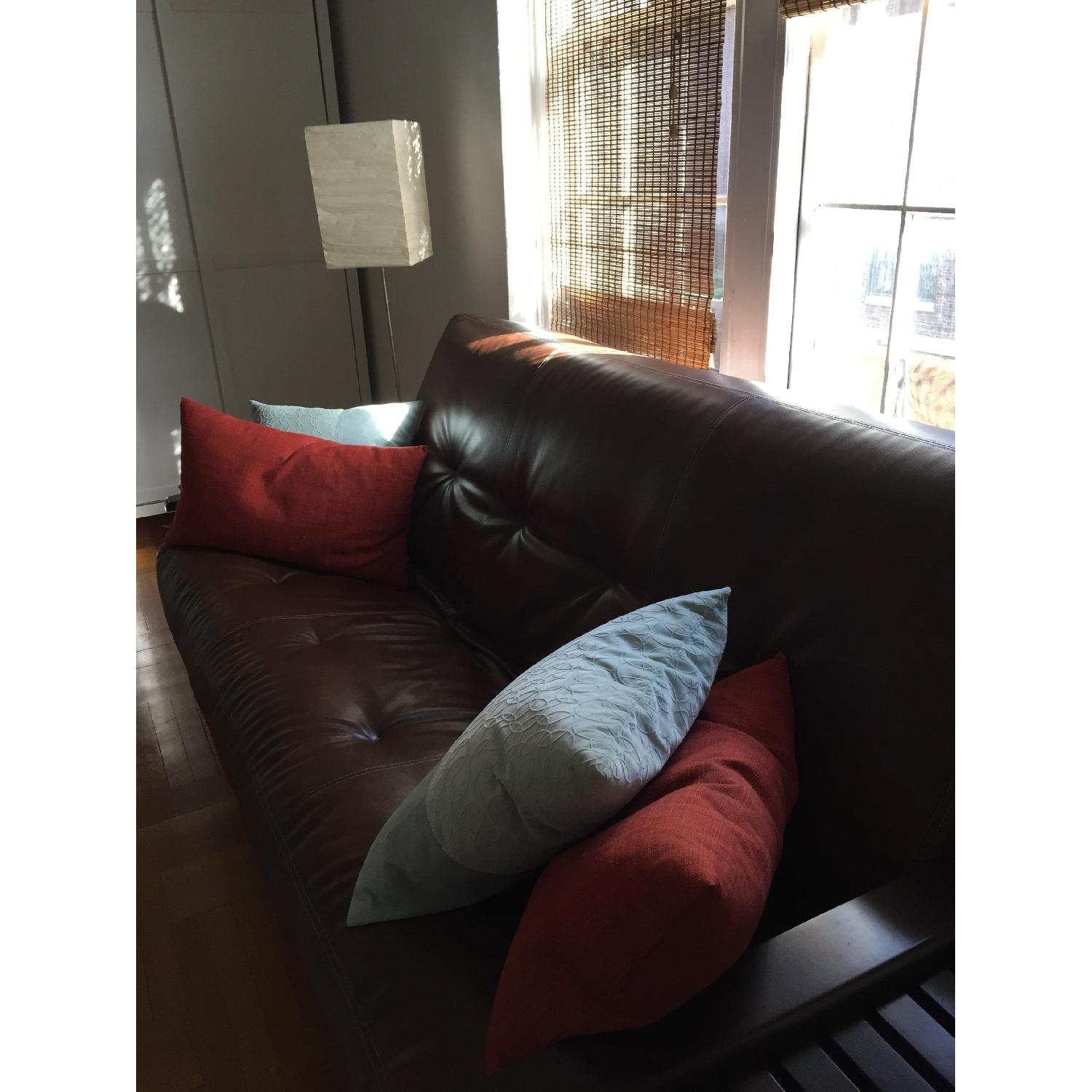 Somette Espresso Futon w/ Storage Drawer - image-4