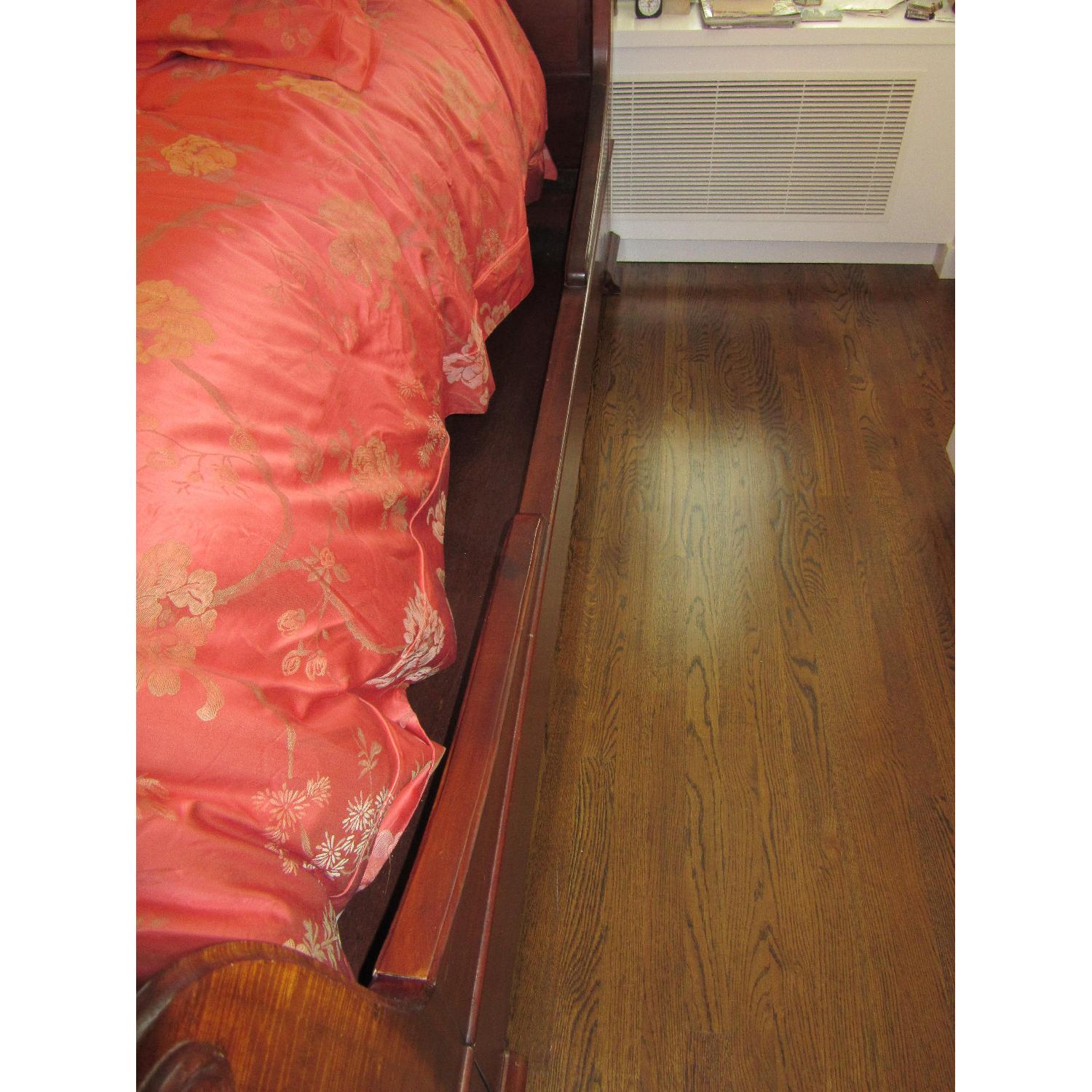 Ralph Lauren King Size Cherry Wood Sleigh Bed - image-10