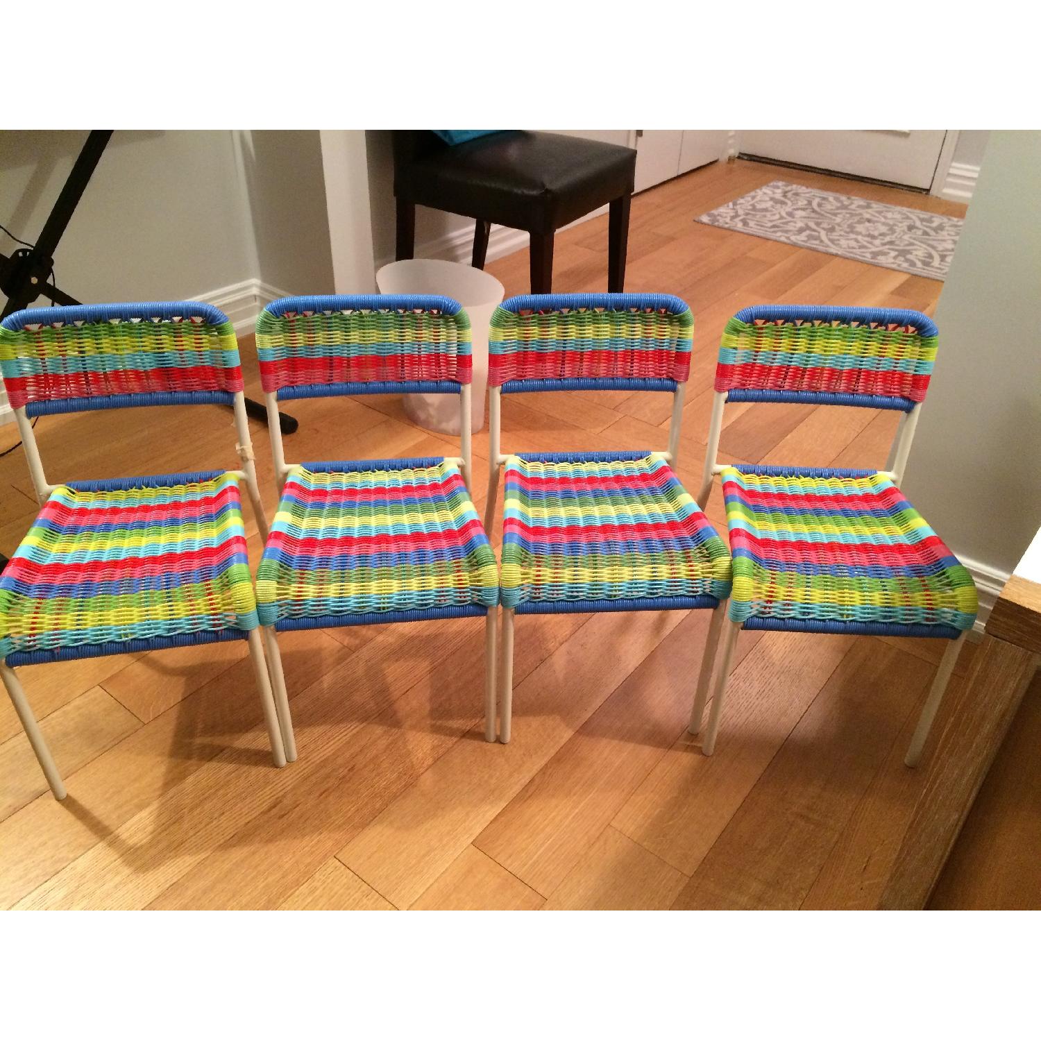 Serena & Lily Lark Play Table w/ 4 Ikea Stacking Children's Chairs - image-5