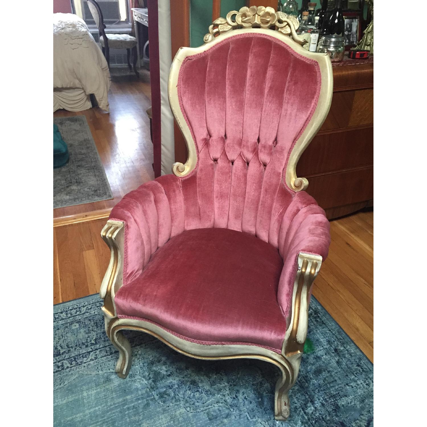 Kimball Antique Victorian His and Her Chairs AptDeco