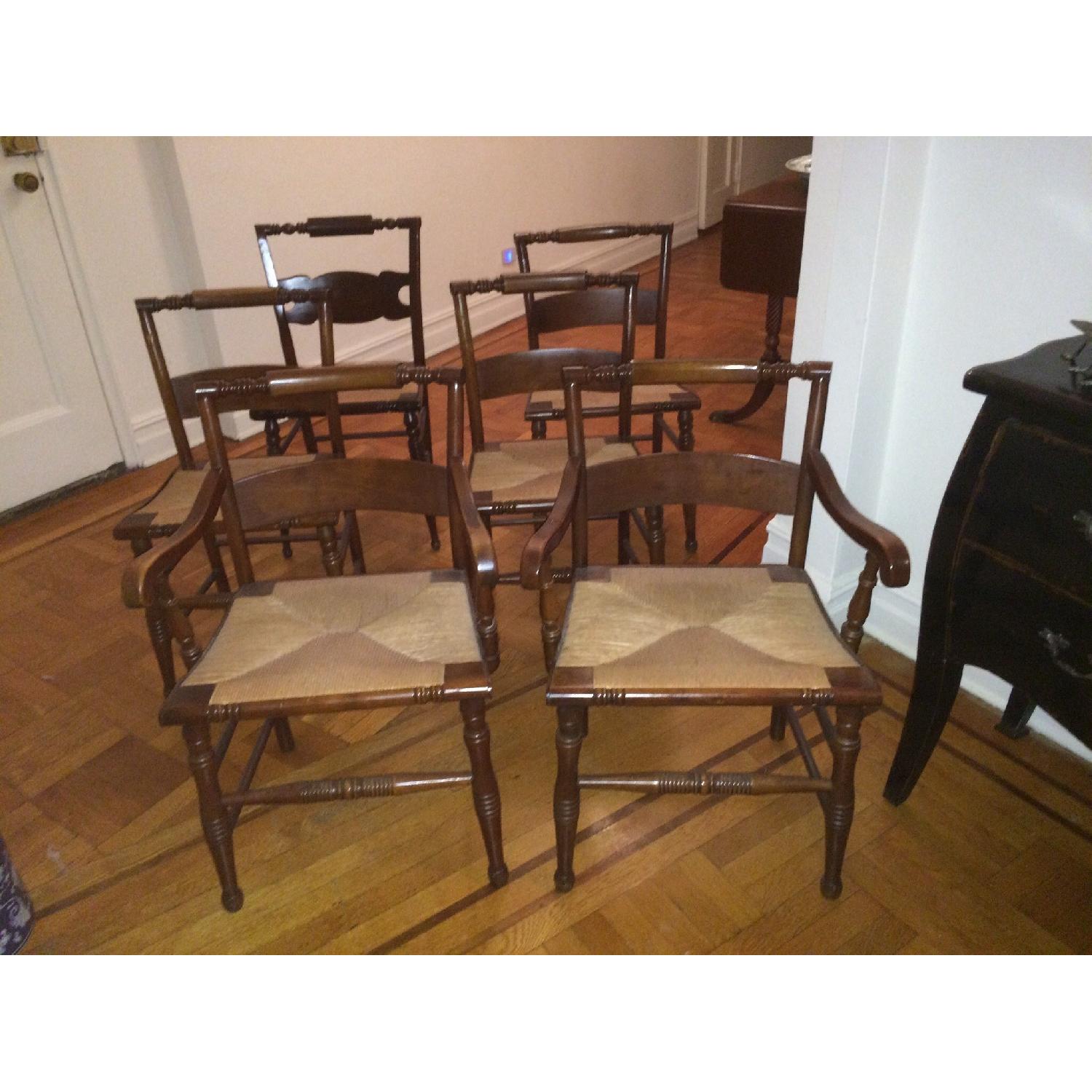 Antique Hitchcock Dining Chairs Set of 6 AptDeco