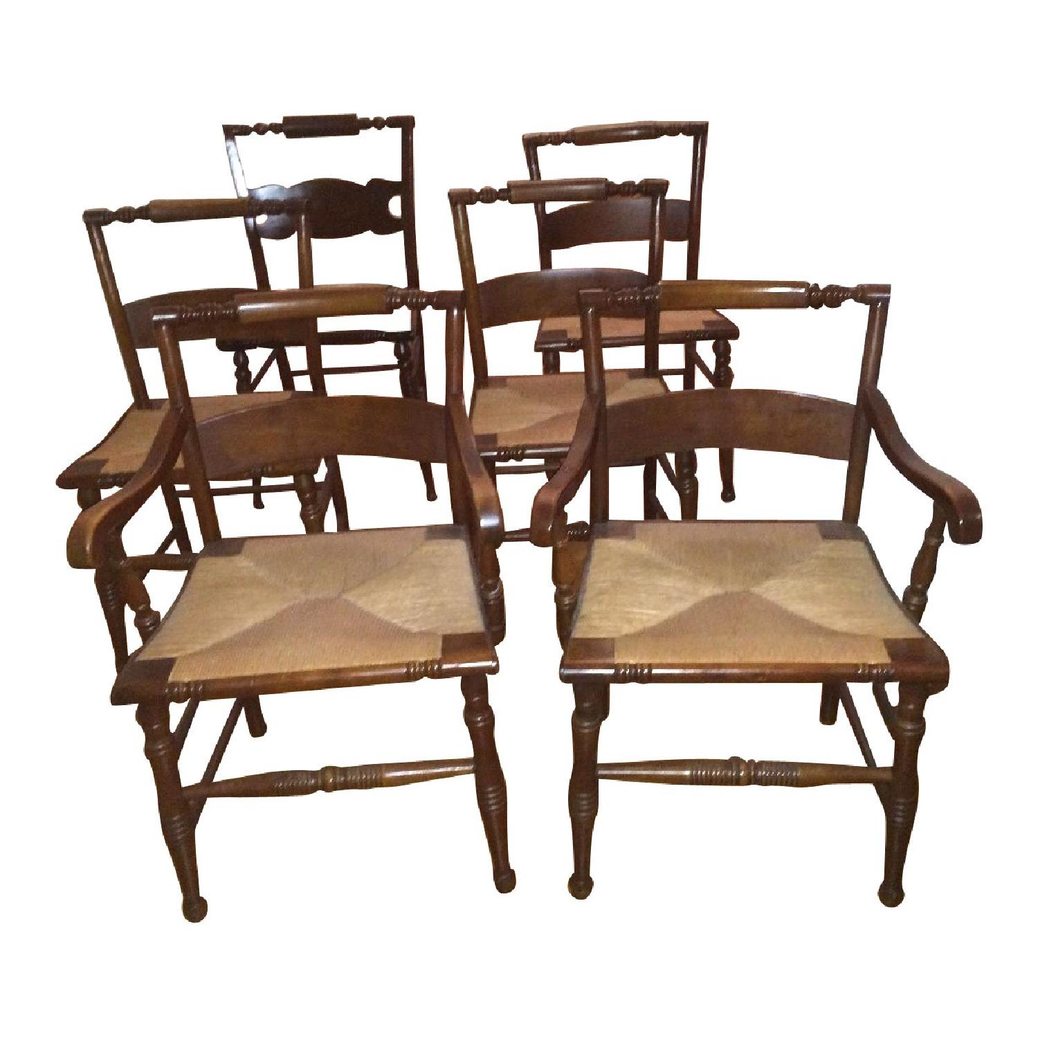 Antique Hitchcock Dining Chairs Set of 6 AptDeco