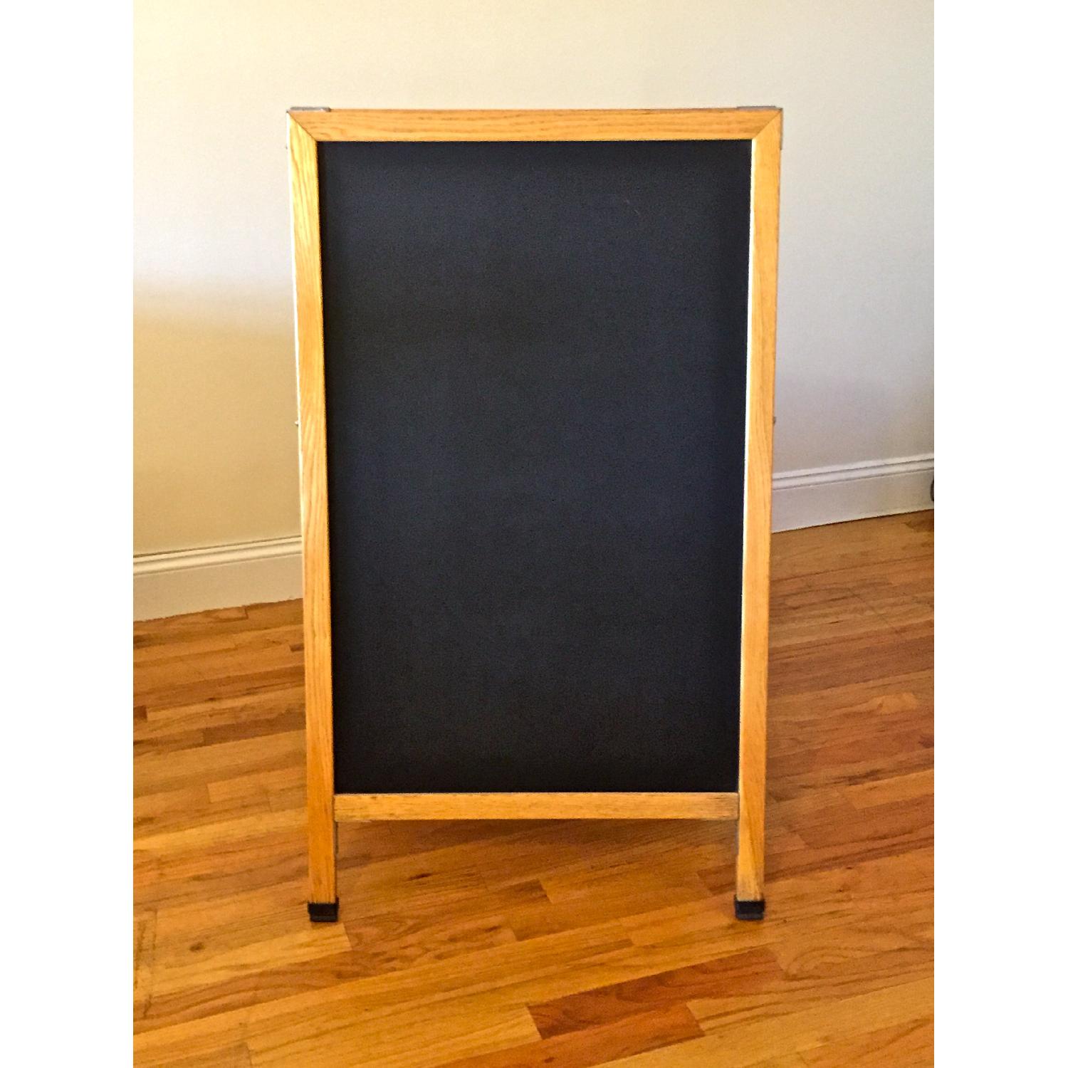 Solid Wood Sandwich Board - Chalkboard - image-1