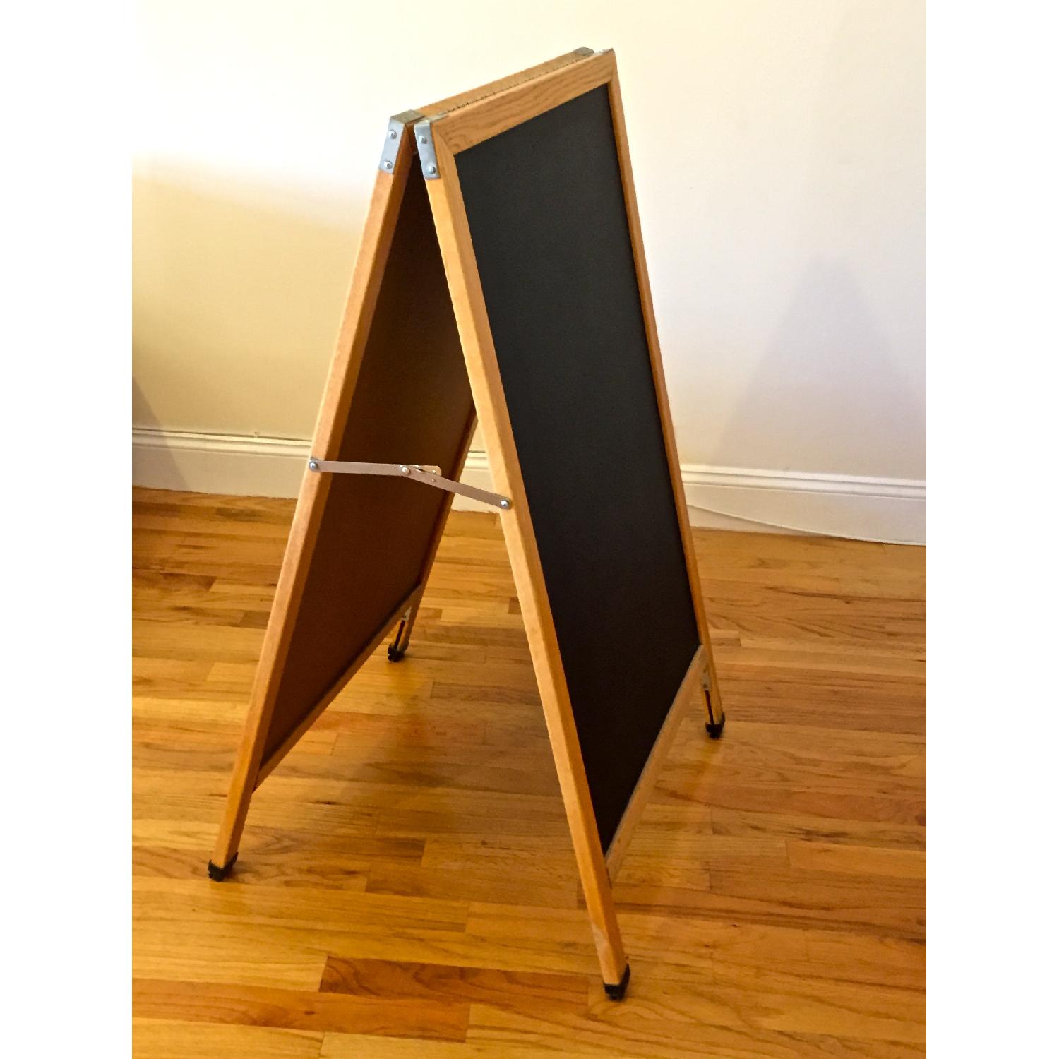 Solid Wood Sandwich Board Chalkboard AptDeco