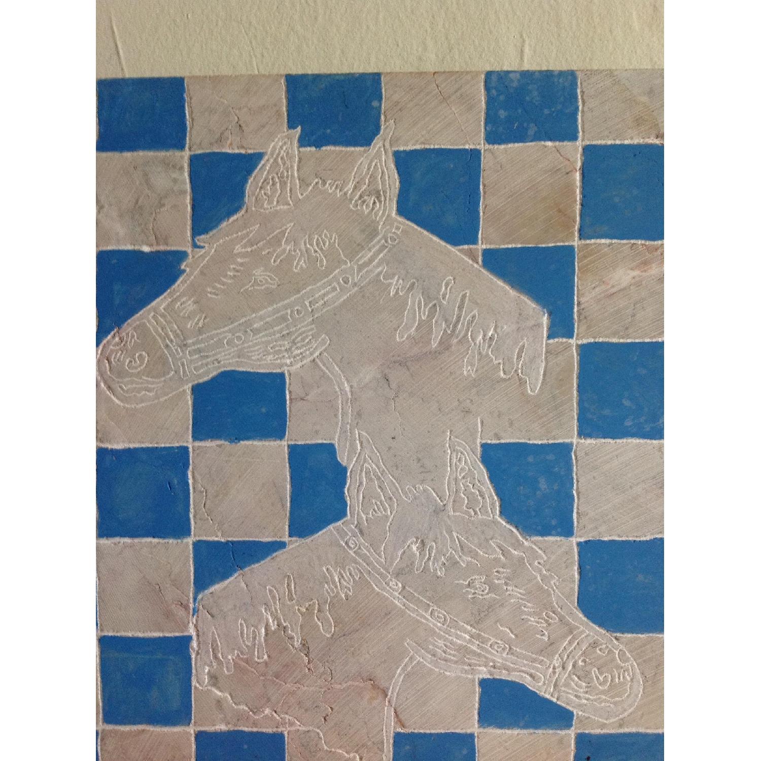 Marble Head Horses Wall Art - image-2