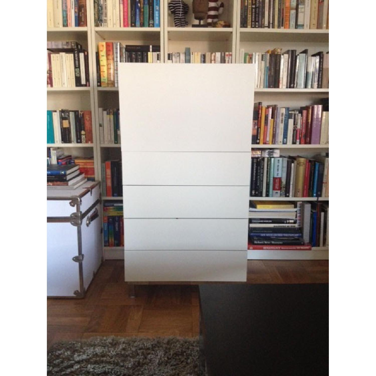 Ikea Besta Storage Unit w/ 2 Closed Shelves & 4 Drawers - image-1