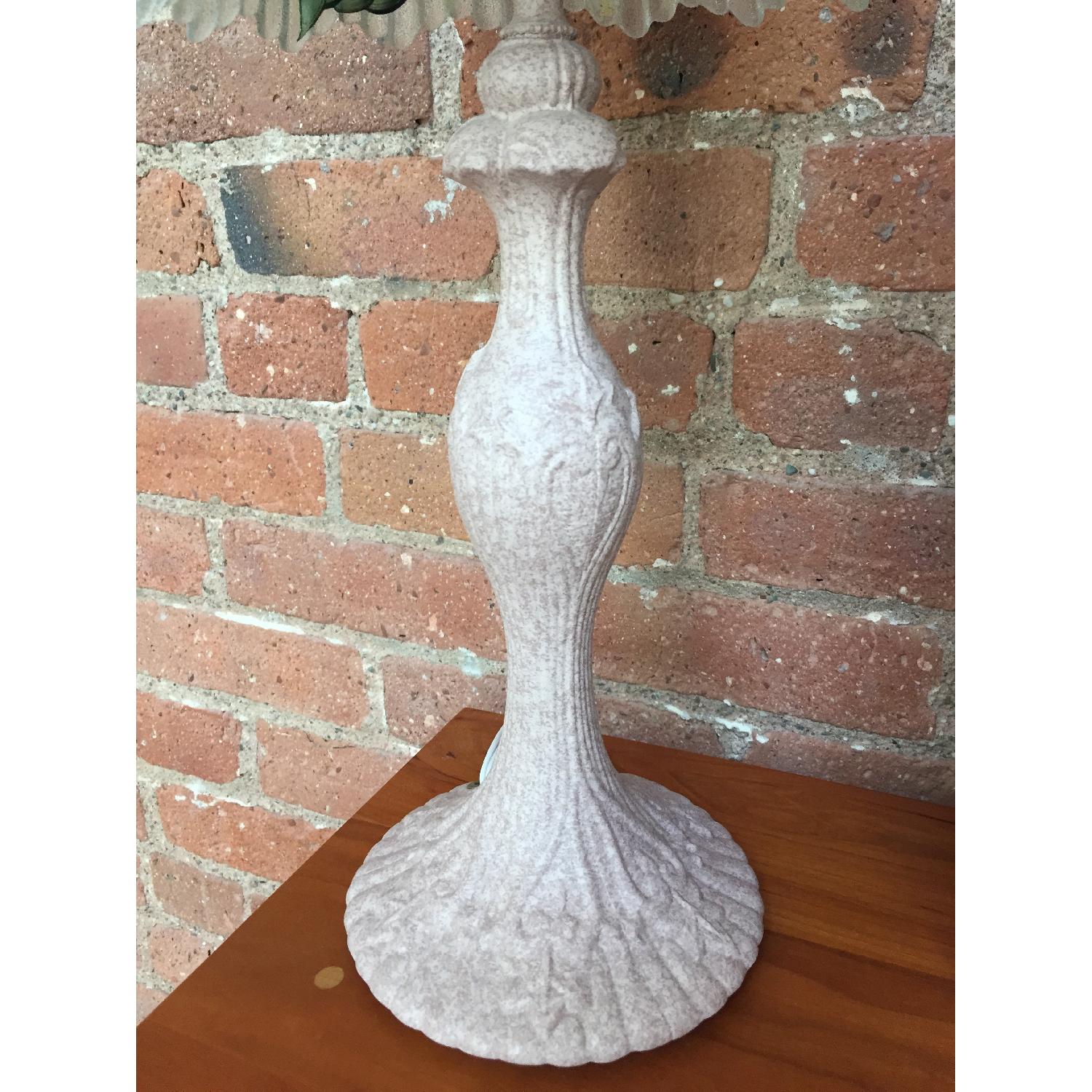 Lighting by Gregory Floral Glass Shade Lamp - Pair - image-3