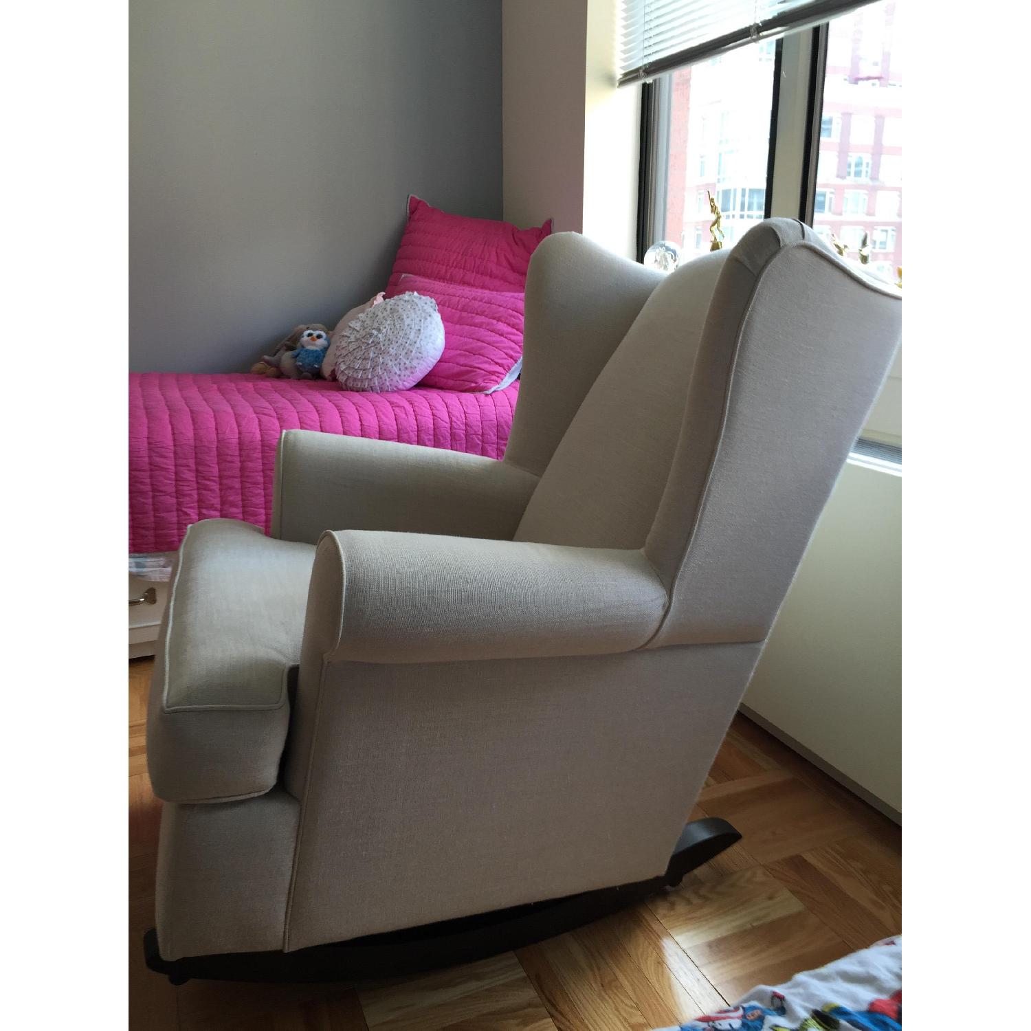 Pottery Barn Wingback Rocking Chair - image-2