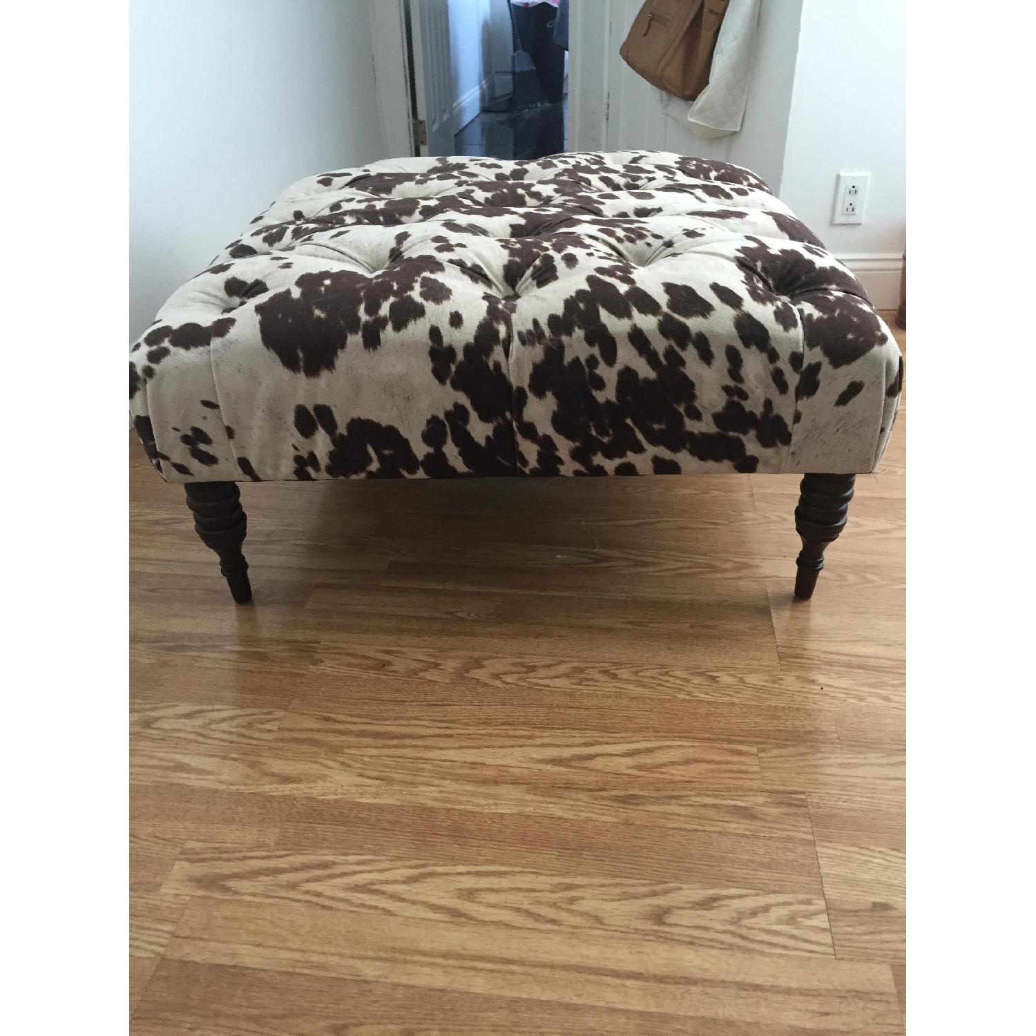 Cow Print Ottoman - image-2