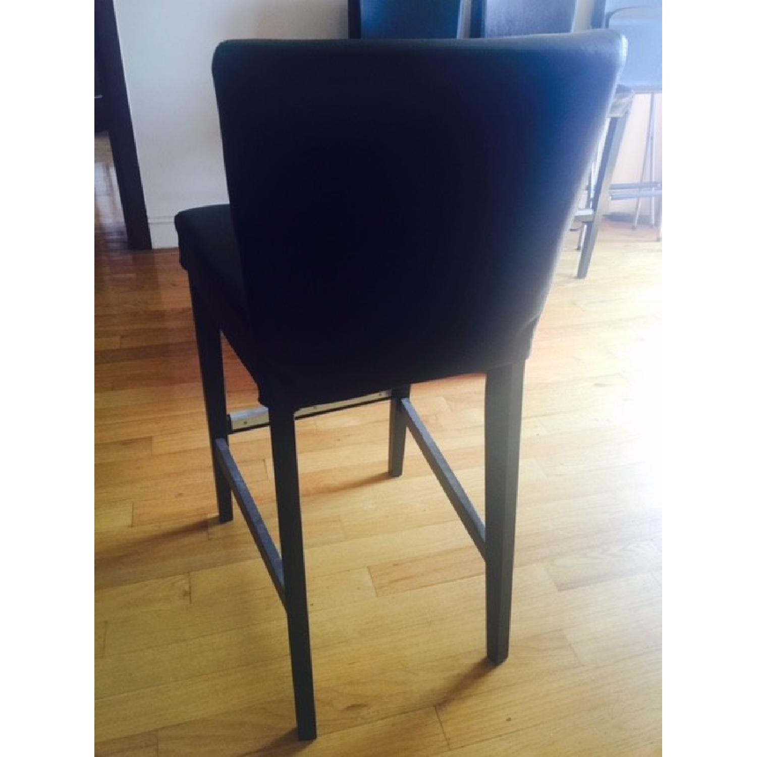 Ikea Henriksdal BlackBrown Bar Stool with Backrest AptDeco