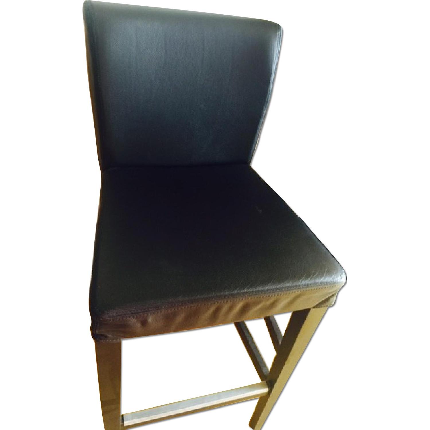 Ikea Henriksdal BlackBrown Bar Stool with Backrest AptDeco