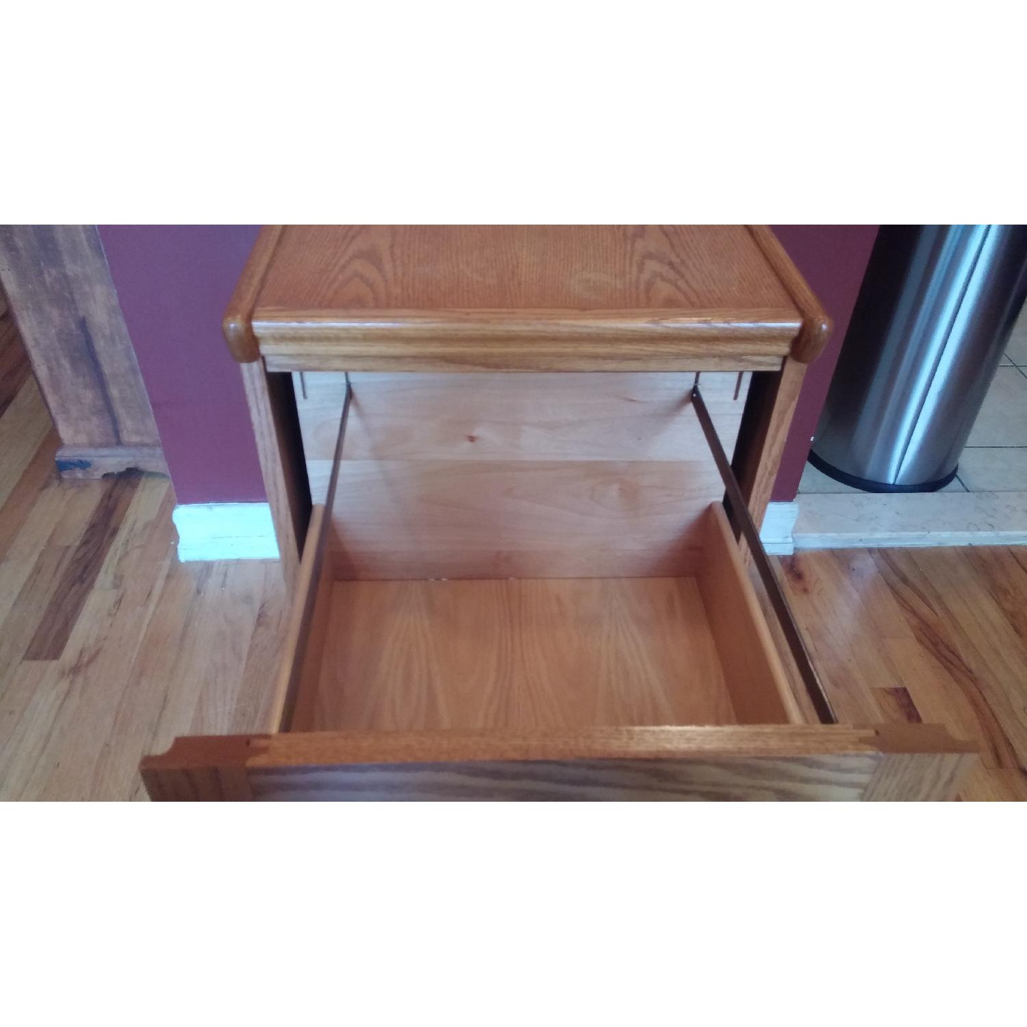 Solid Wood Two-Drawer Filing Cabinet - image-2