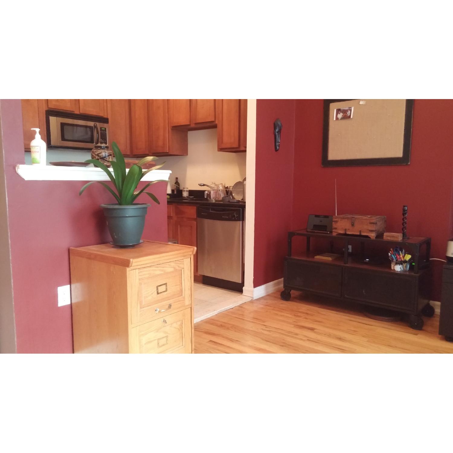 Solid Wood Two-Drawer Filing Cabinet - image-5