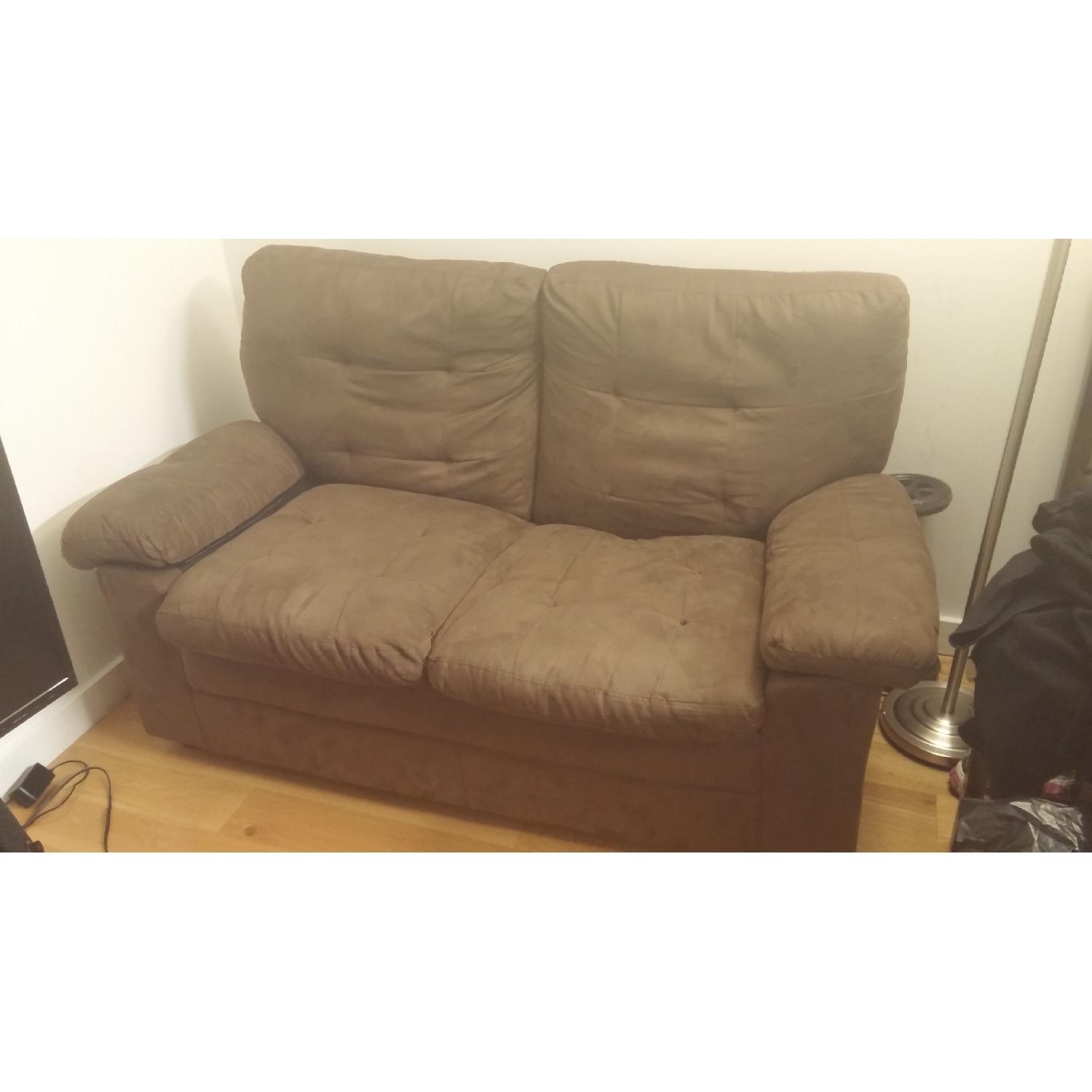 Microfiber Loveseat - image-1