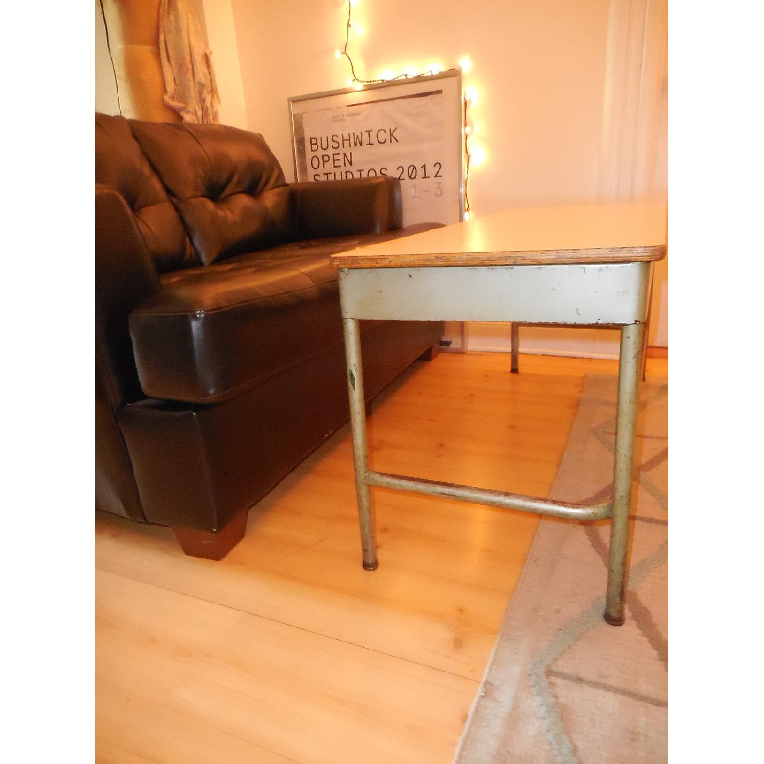 Vintage Double School Desk/Coffee Table - image-3