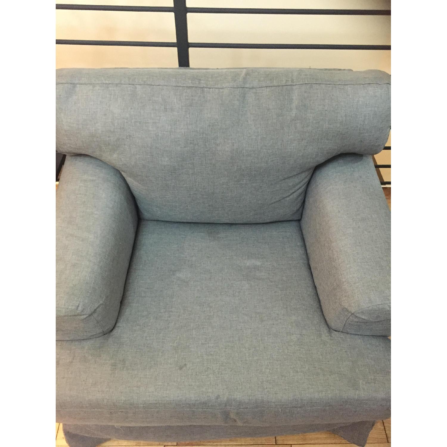 Ikea Ektorp Grey Single Seater Sofa - image-3