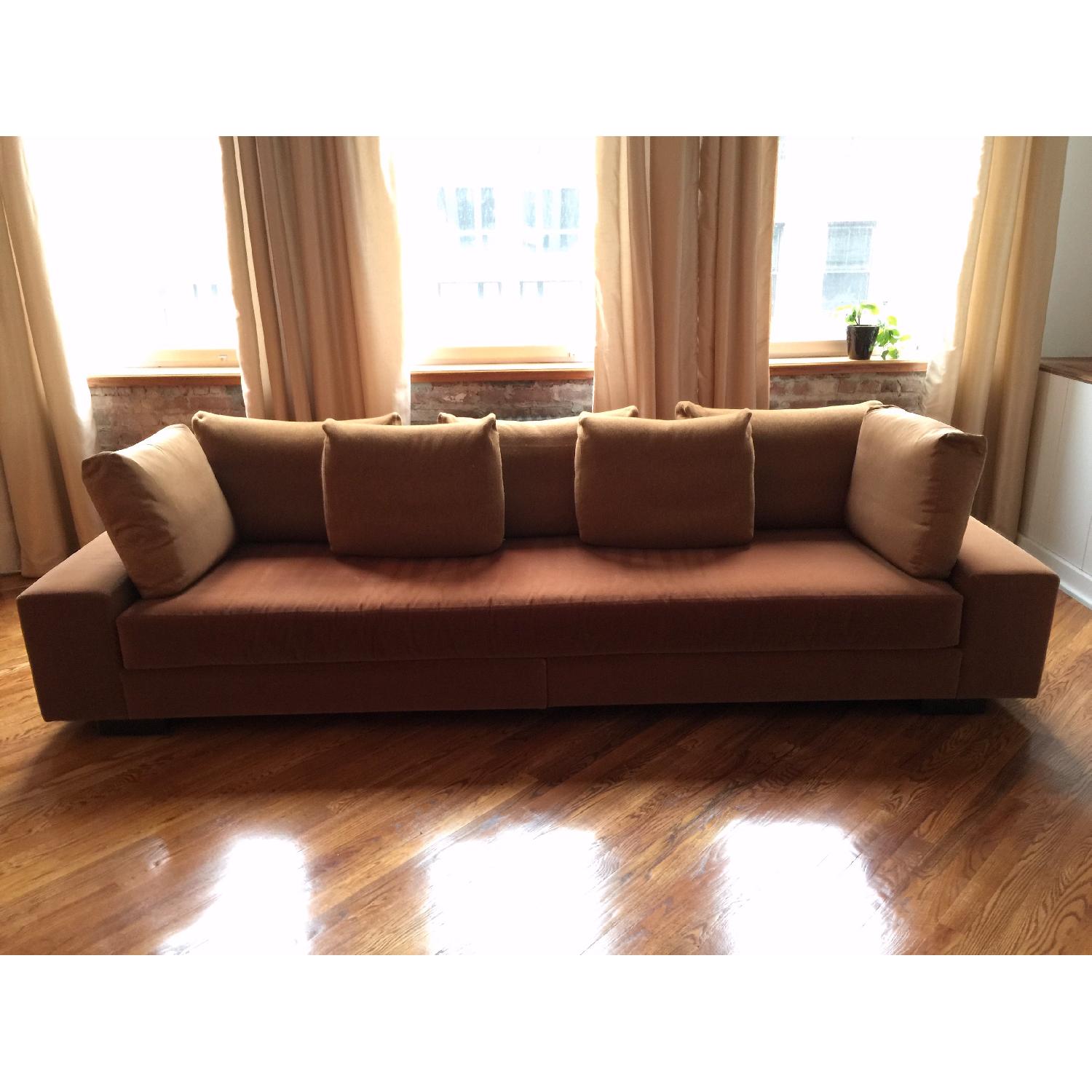 Holly Hunt Mohair & Down Sofa - image-1