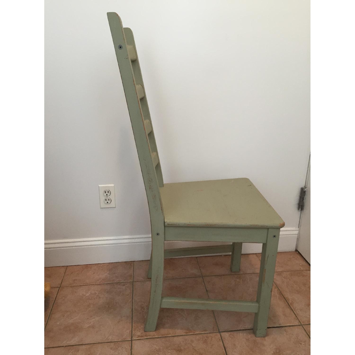 Ikea Ladder Back Antique Finish Dining Chairs- 4 - image-2
