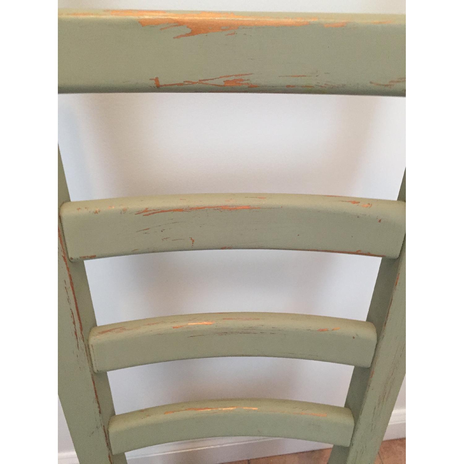 Ikea Ladder Back Antique Finish Dining Chairs- 4 - image-4