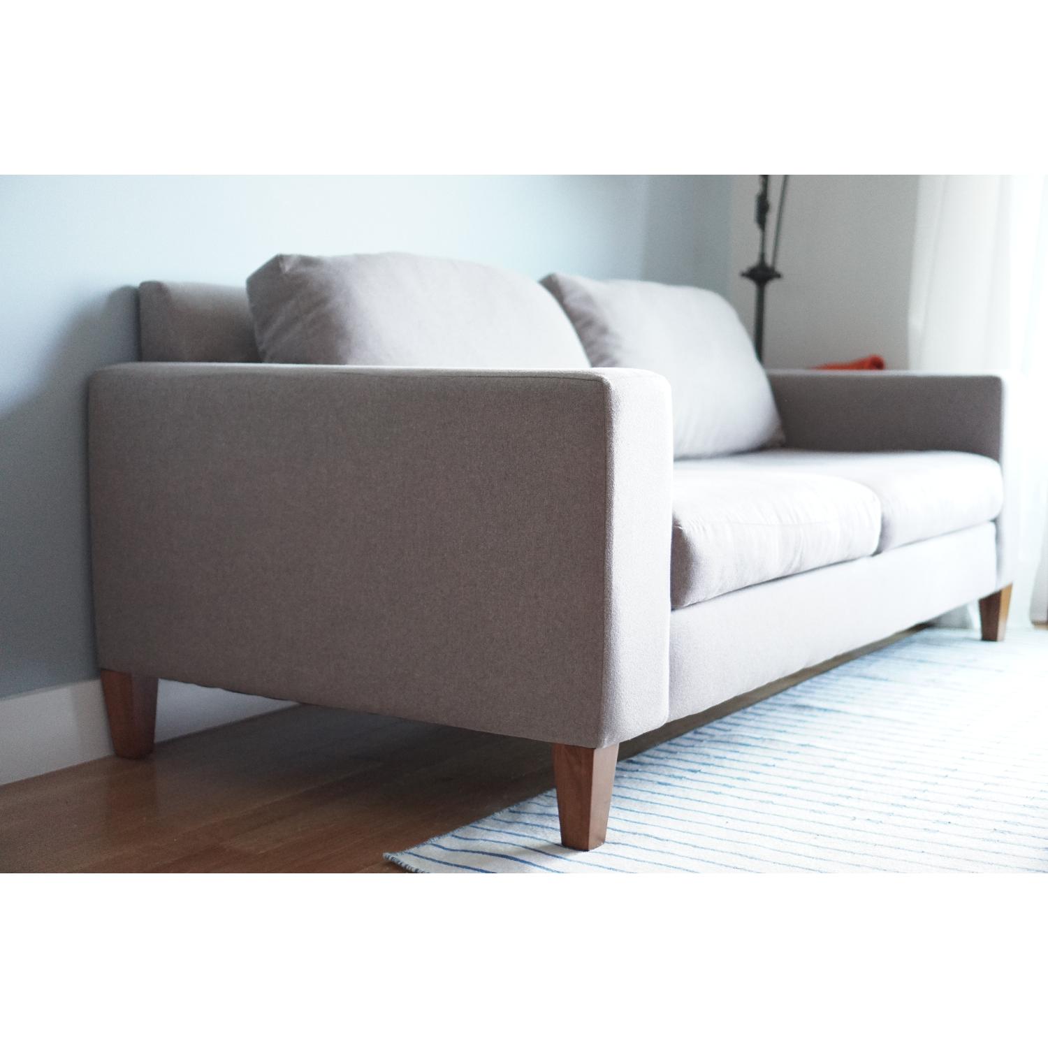 West Elm Marled Microfiber York Sofa - image-2