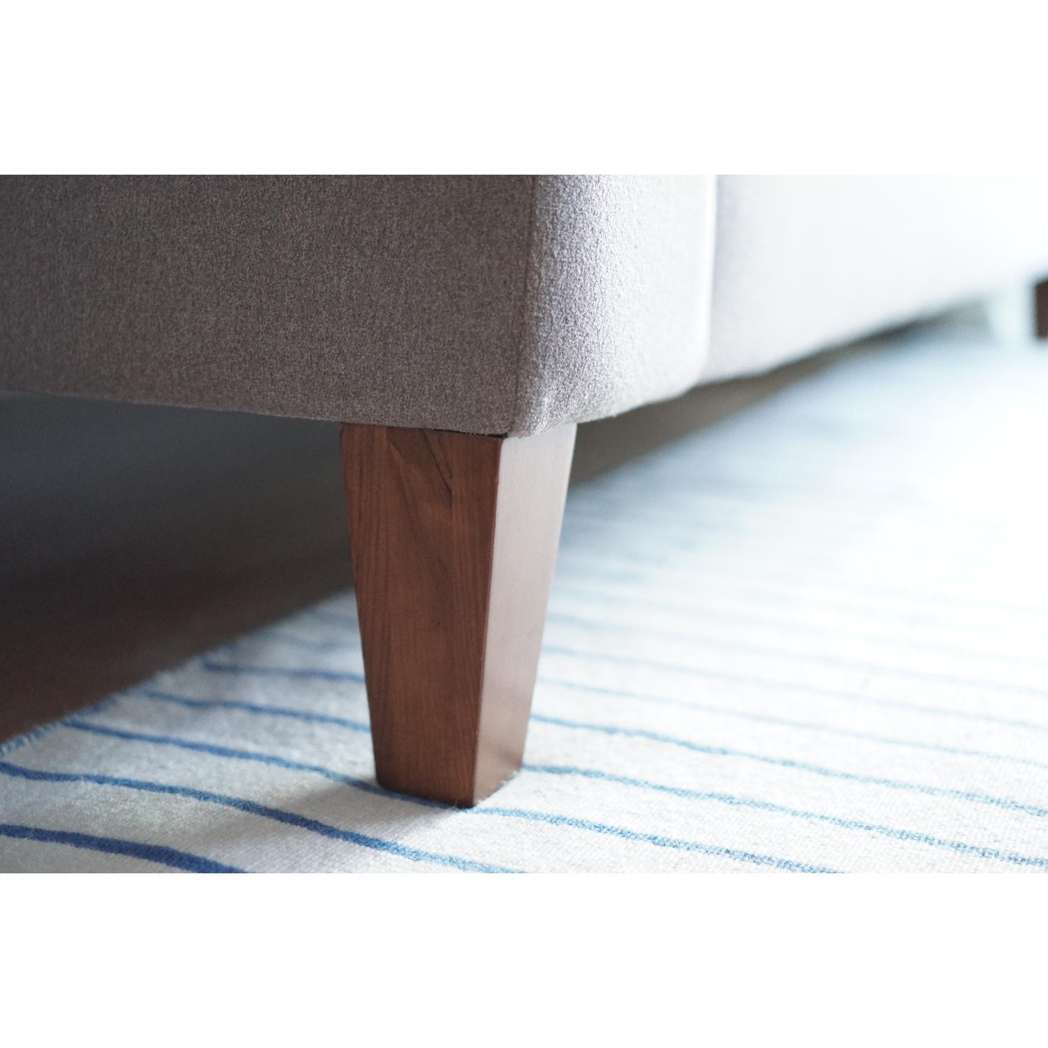 West Elm Marled Microfiber York Sofa - image-5