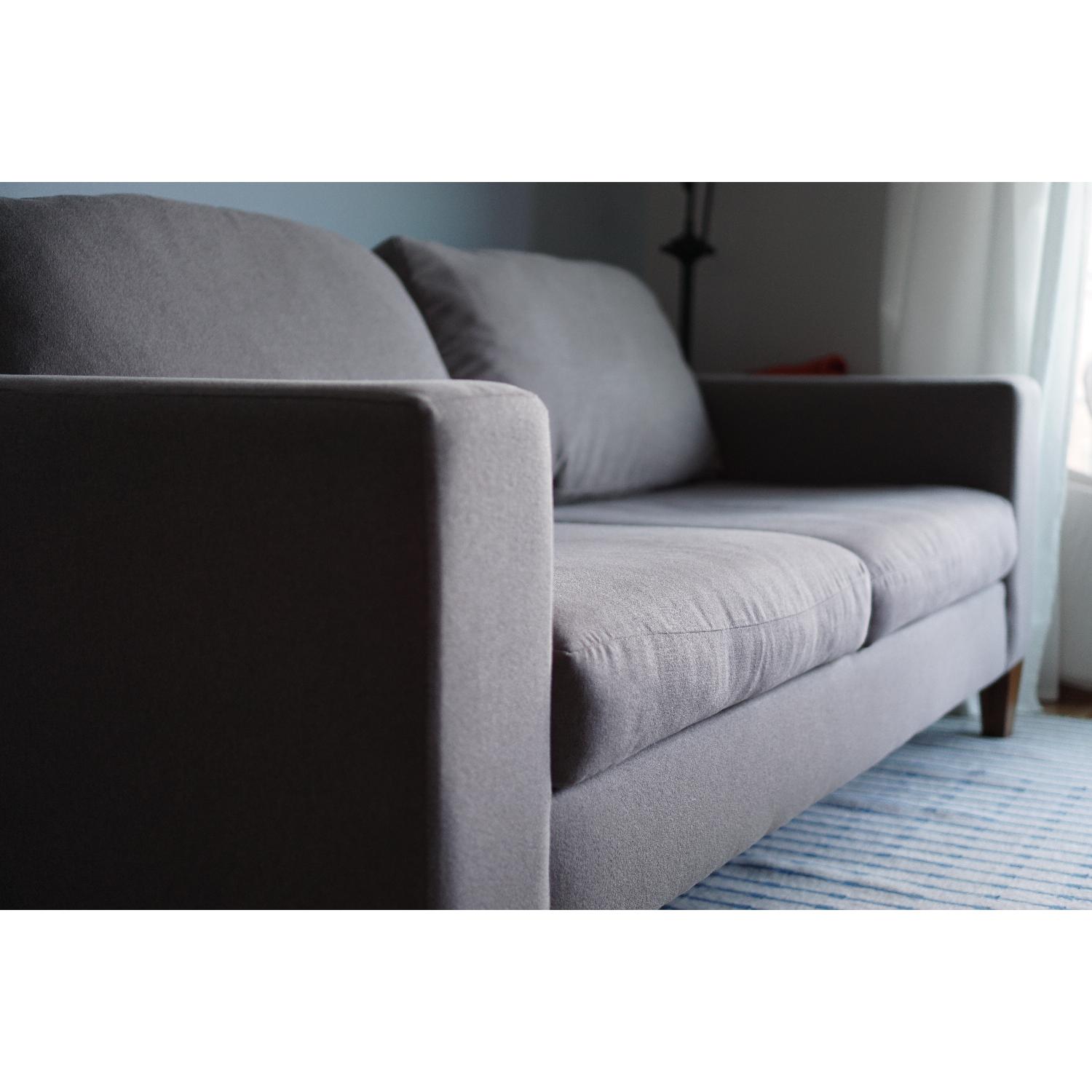West Elm Marled Microfiber York Sofa - image-7