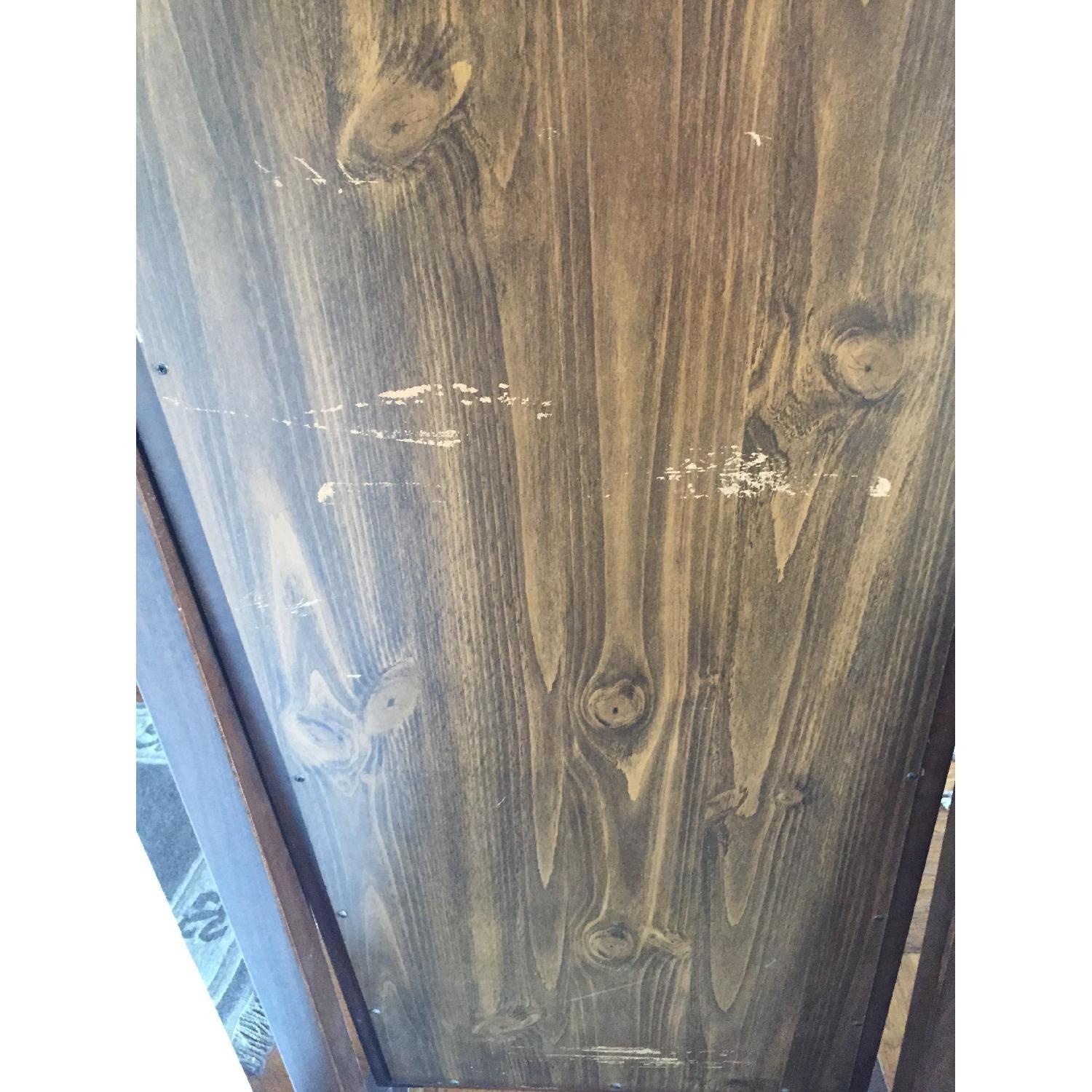 Wood Frame Standing Mirror with Inlay - image-5