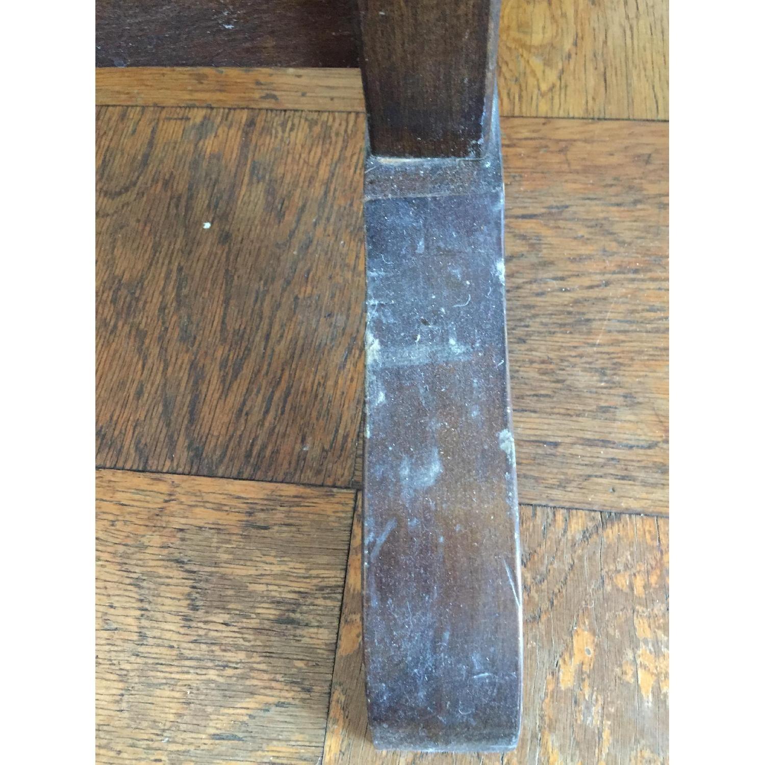 Wood Frame Standing Mirror with Inlay - image-6