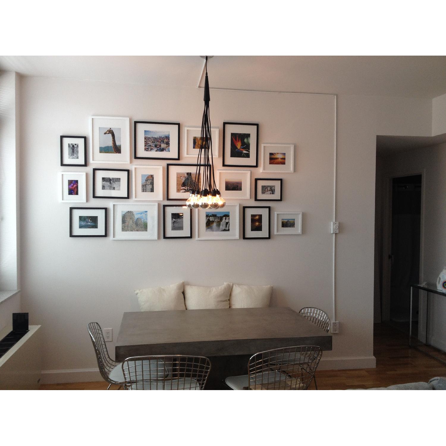 CB2 Dining Table w/ 4 Dining Chairs + 1 Bench - image-1