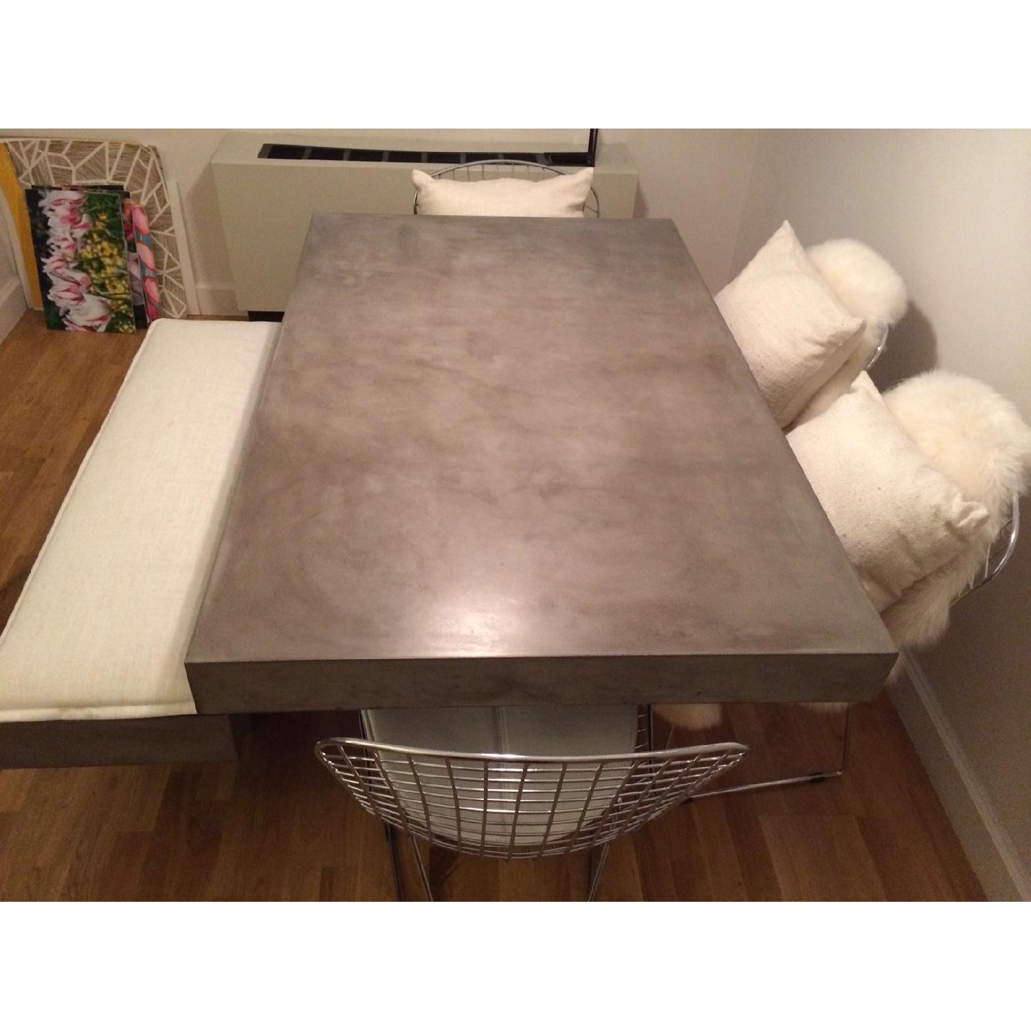 CB2 Dining Table w/ 4 Dining Chairs + 1 Bench - image-3