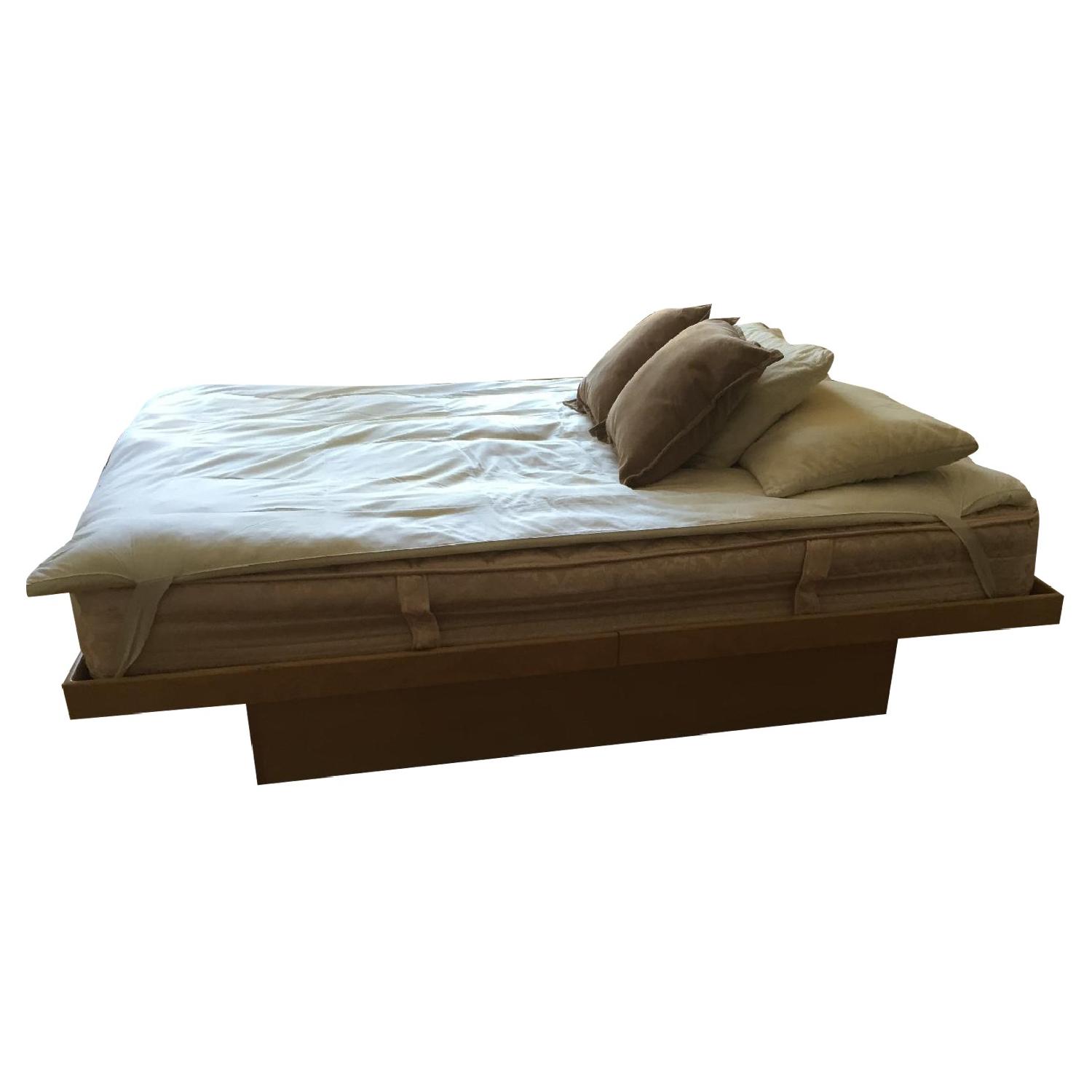Ikea Platform Queen Bed with Storage AptDeco