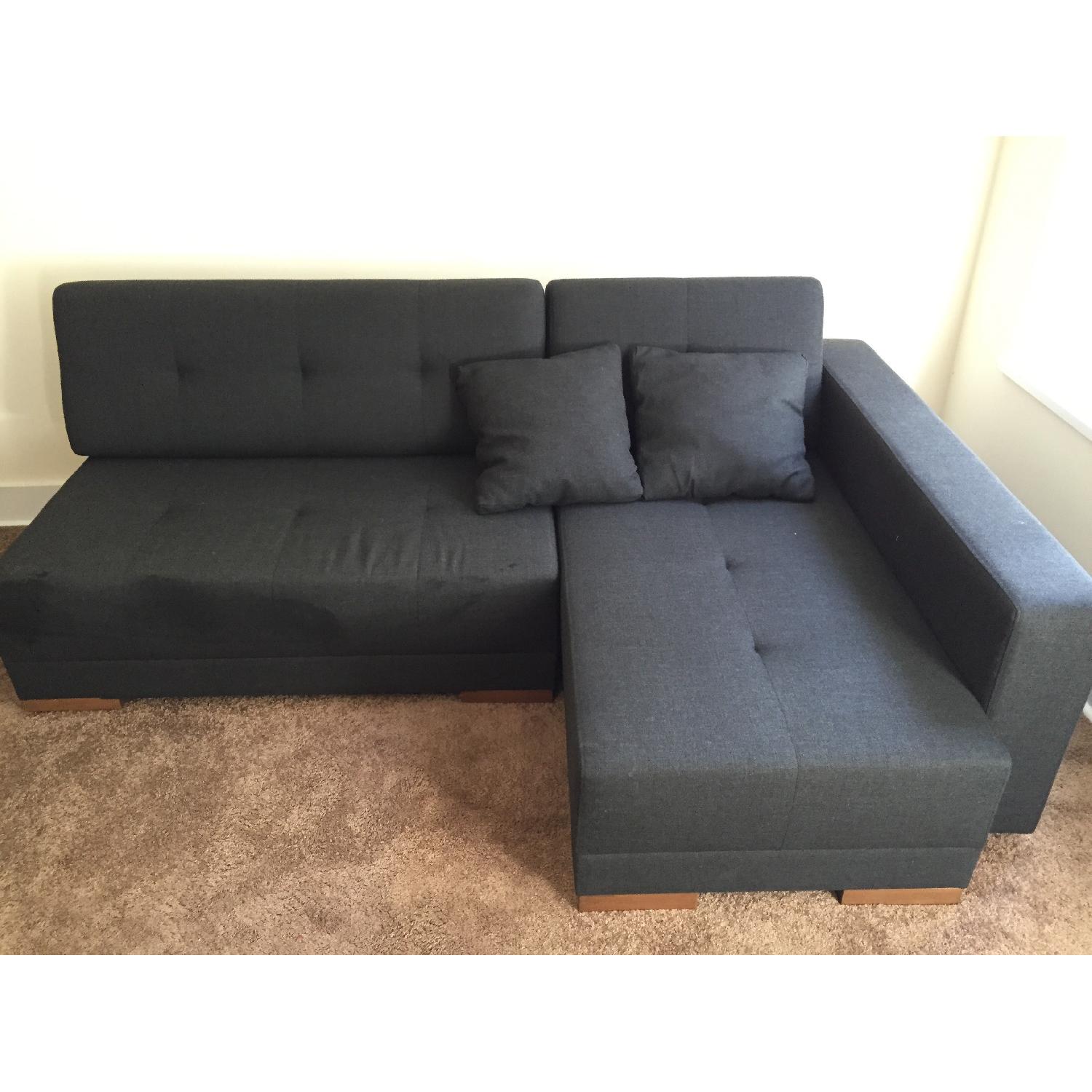 NYFU Corner Convertible Sofa Bed AptDeco