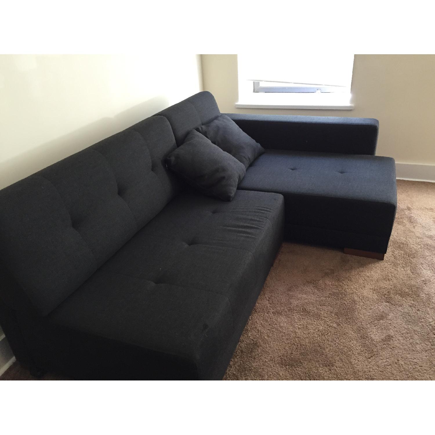 NYFU Corner Convertible Sofa Bed AptDeco