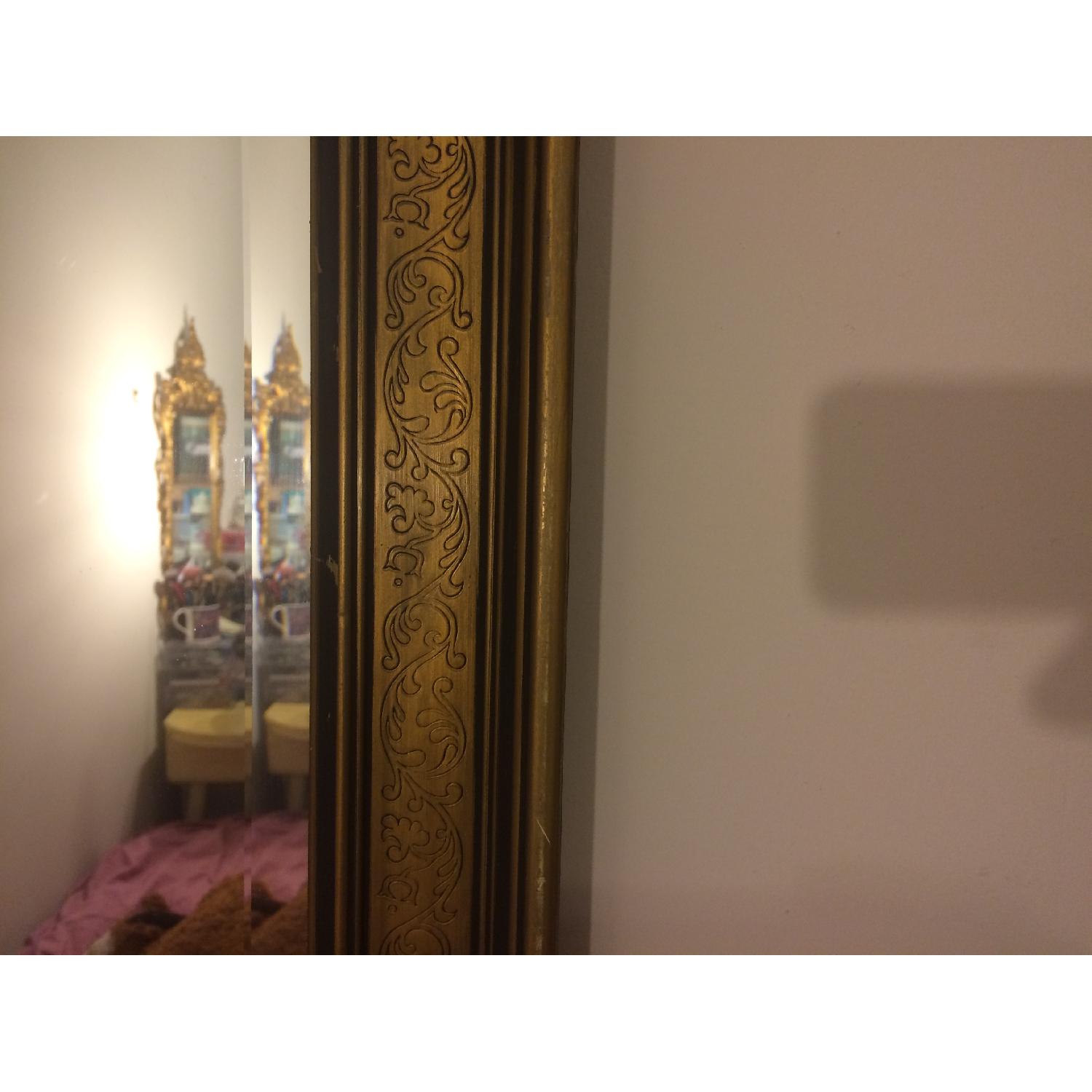 Vintage Art Deco Golden Mirror - image-2