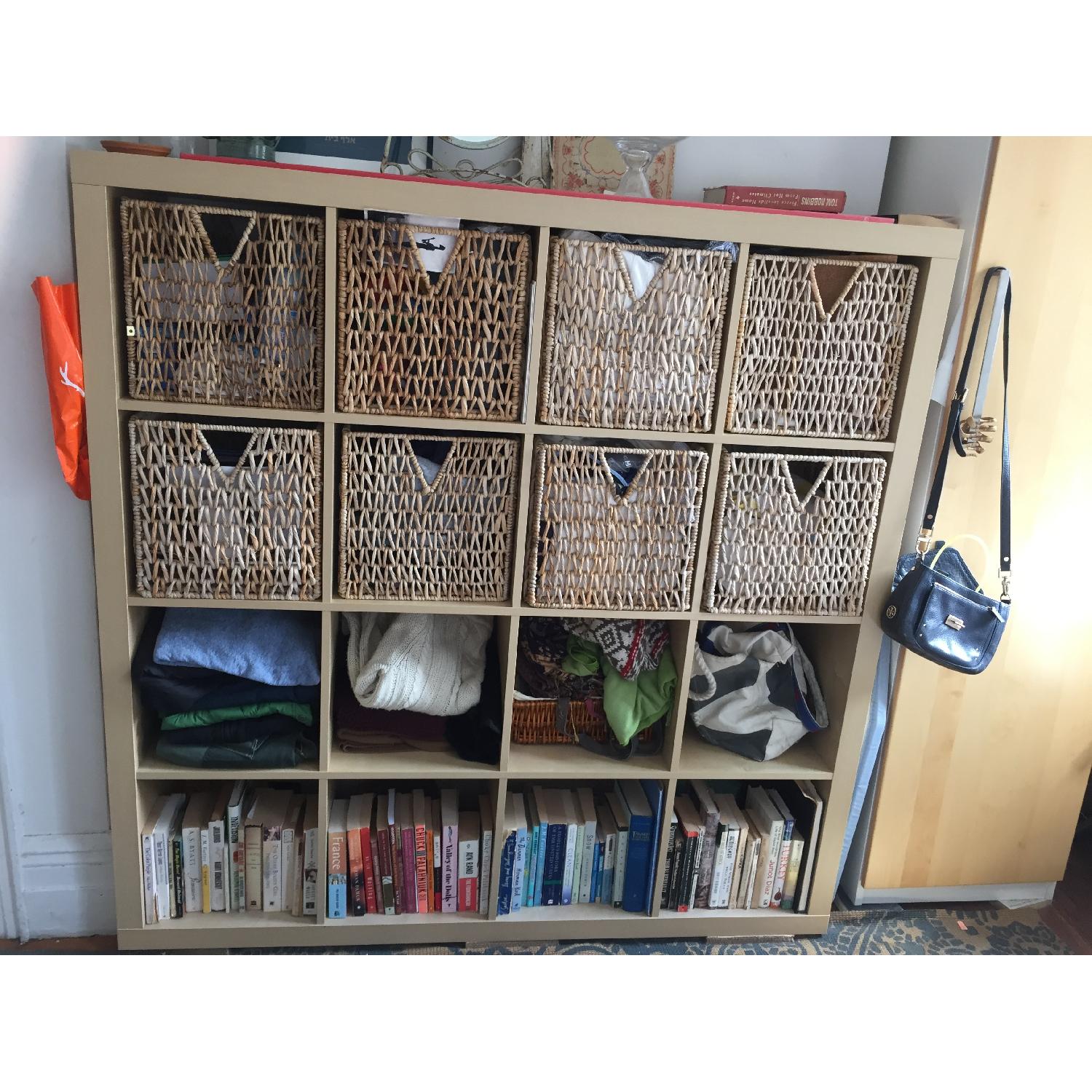 Ikea Expedit Shelf w/ 8 Wicker Baskets - image-4